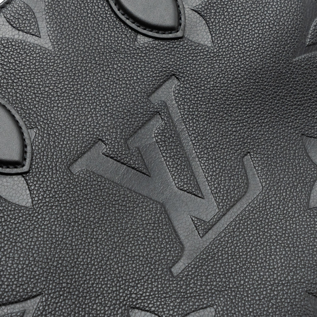LOUIS VUITTON ONTHEGO MM MONOGRAM EMPRENITE BLACK GHW (NEW VERSION)