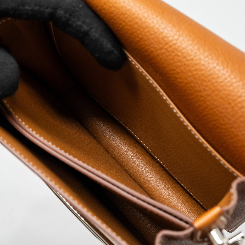 HERMES MINI ROULIS BARENIA FAUBOURG 34 FAUVE SHW