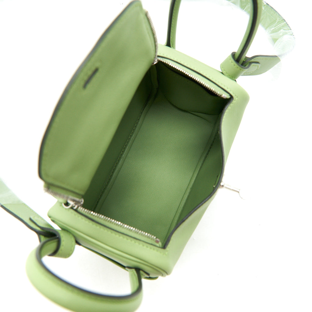 HERMES MINI LINDY VERT CRIQUET SHW