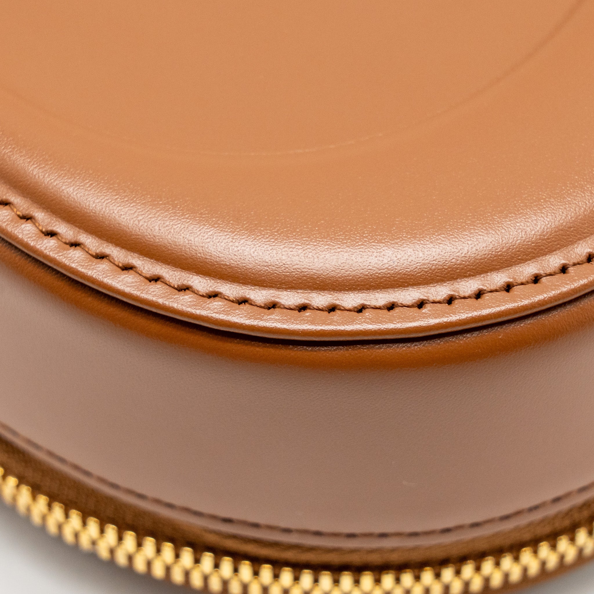 DIOR CD SIGNATURE POUCH WITH CHAIN CALFSKIN GOLDEN SADDLE GHW