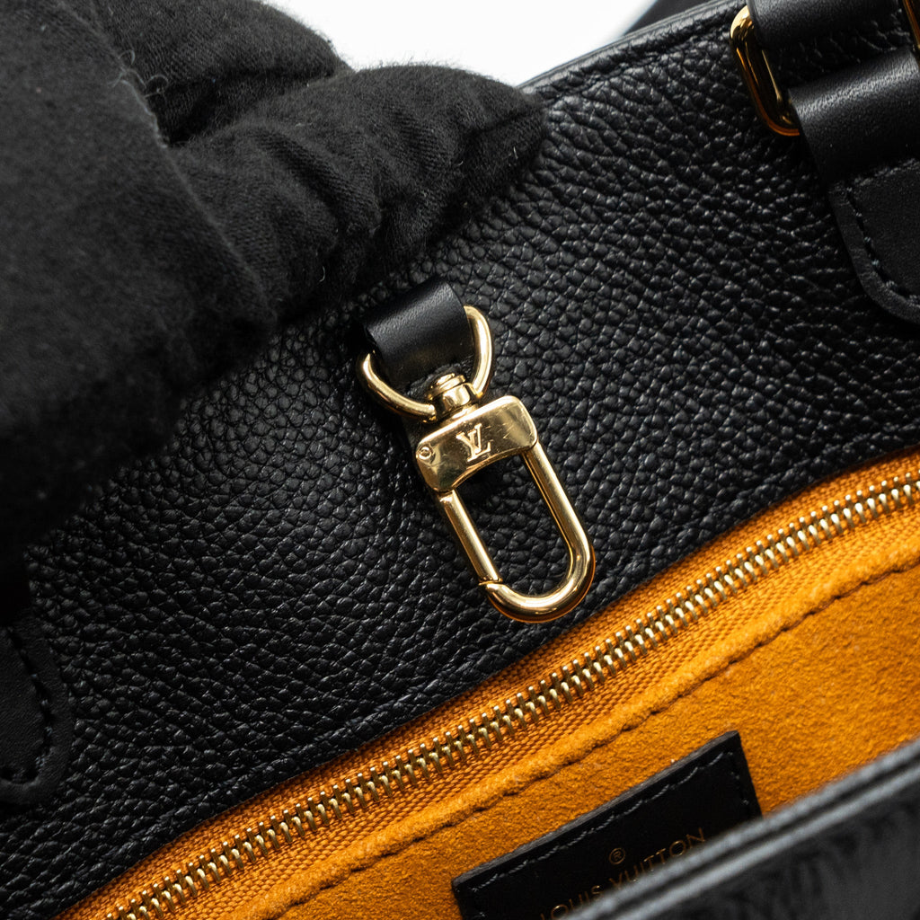 LOUIS VUITTON ONTHEGO MM MONOGRAM EMPRENITE BLACK GHW (NEW VERSION)
