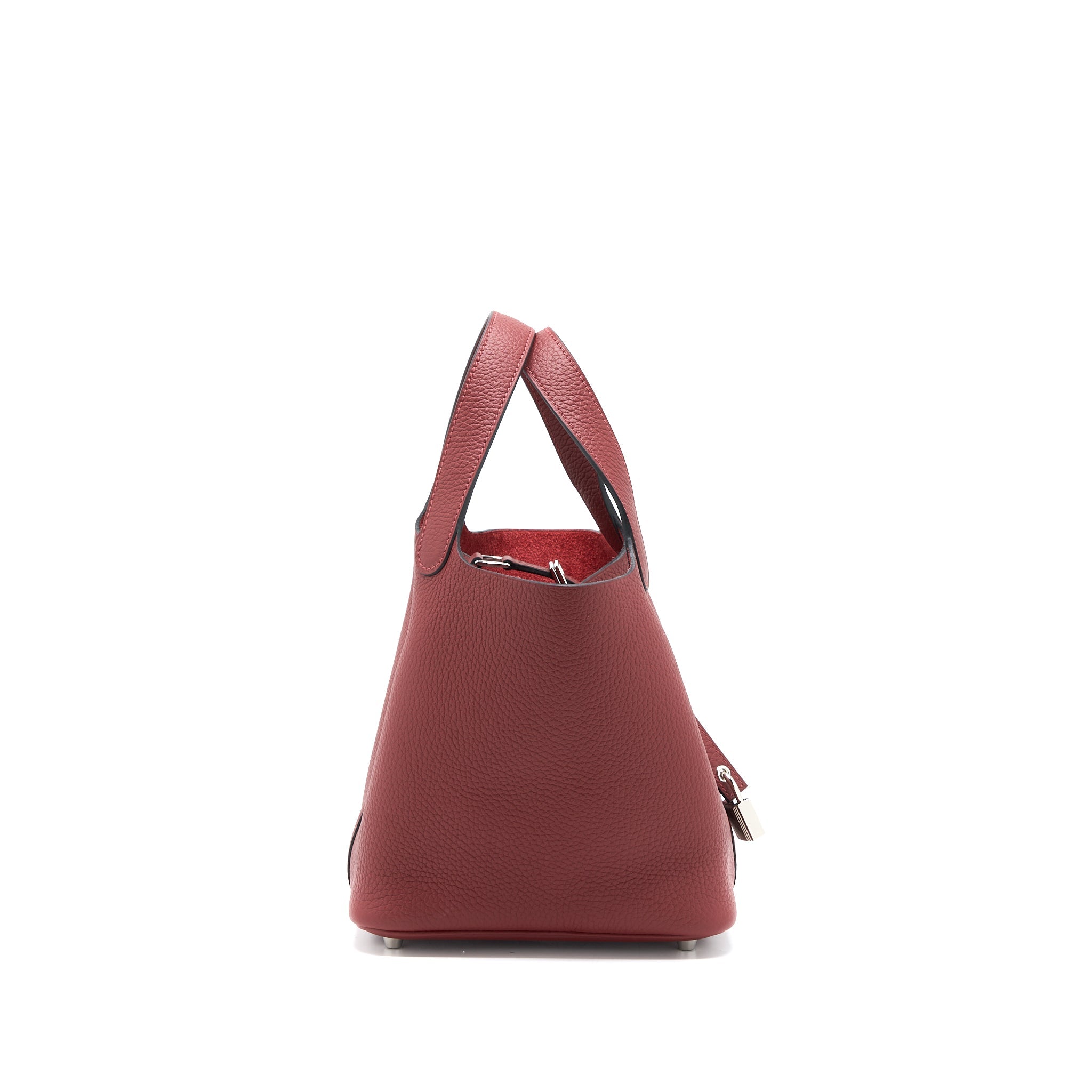 HERMES PICOTIN 18 LOCK BAG CLEMENCE ROUGE H SHW