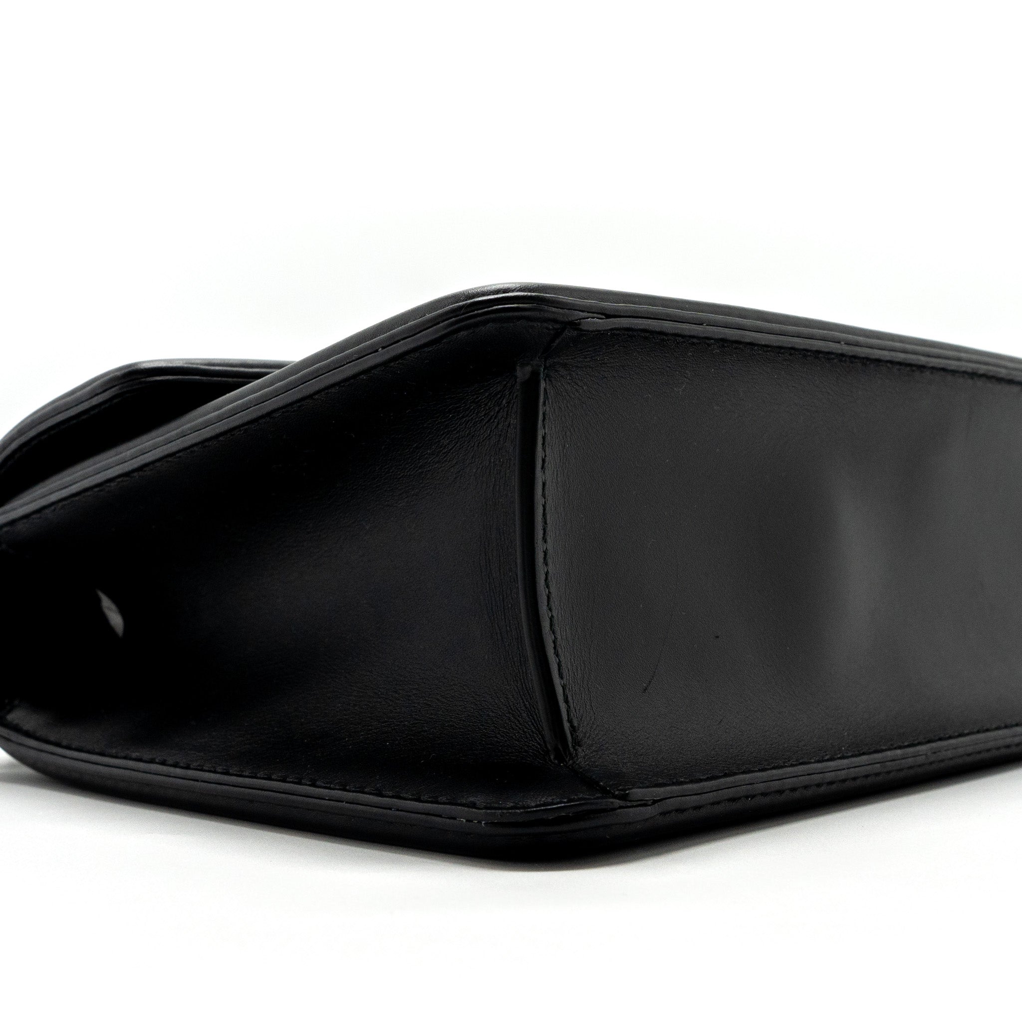 BVLGARI SERPENTI FOREVER FLAP BAG CALFSKIN BLACK RUTHENIUM HARDWARE