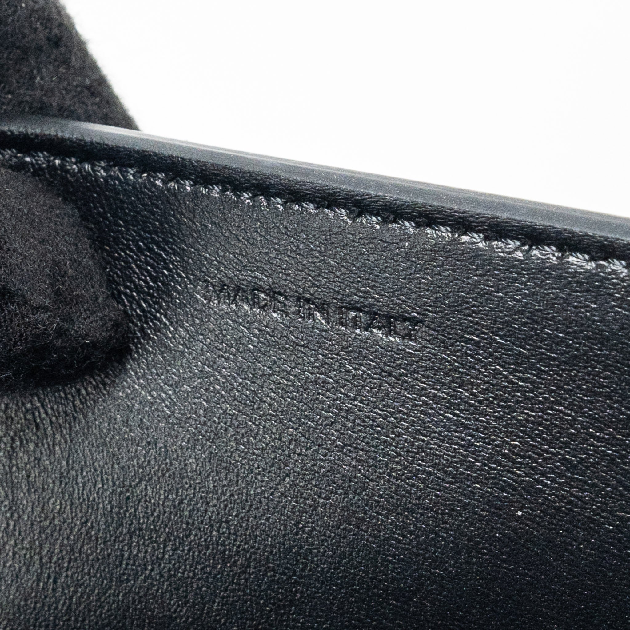 CELINE TRIOMPHE FLAP WALLET WITH STRAP CALFSKIN BLACK GHW