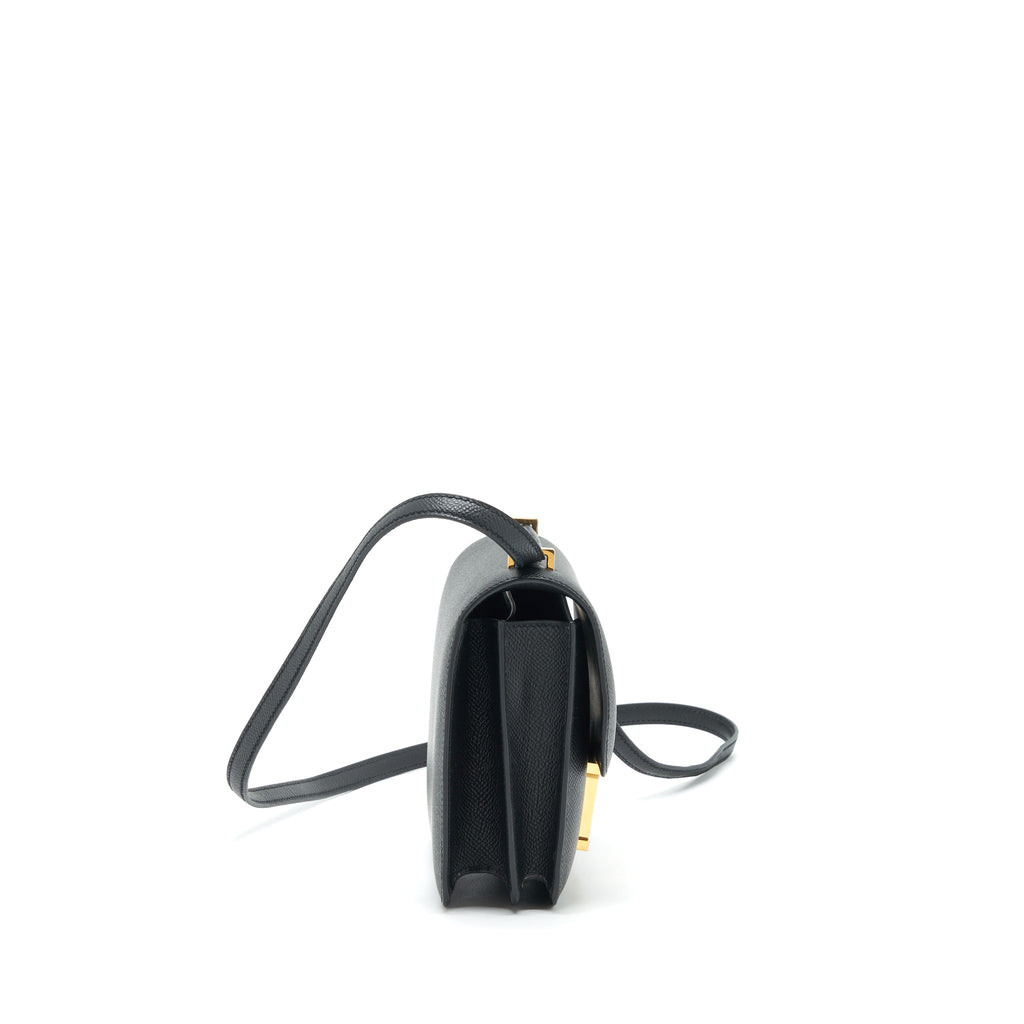 HERMES MINI CONSTANCE EPSOM BLACK GHW