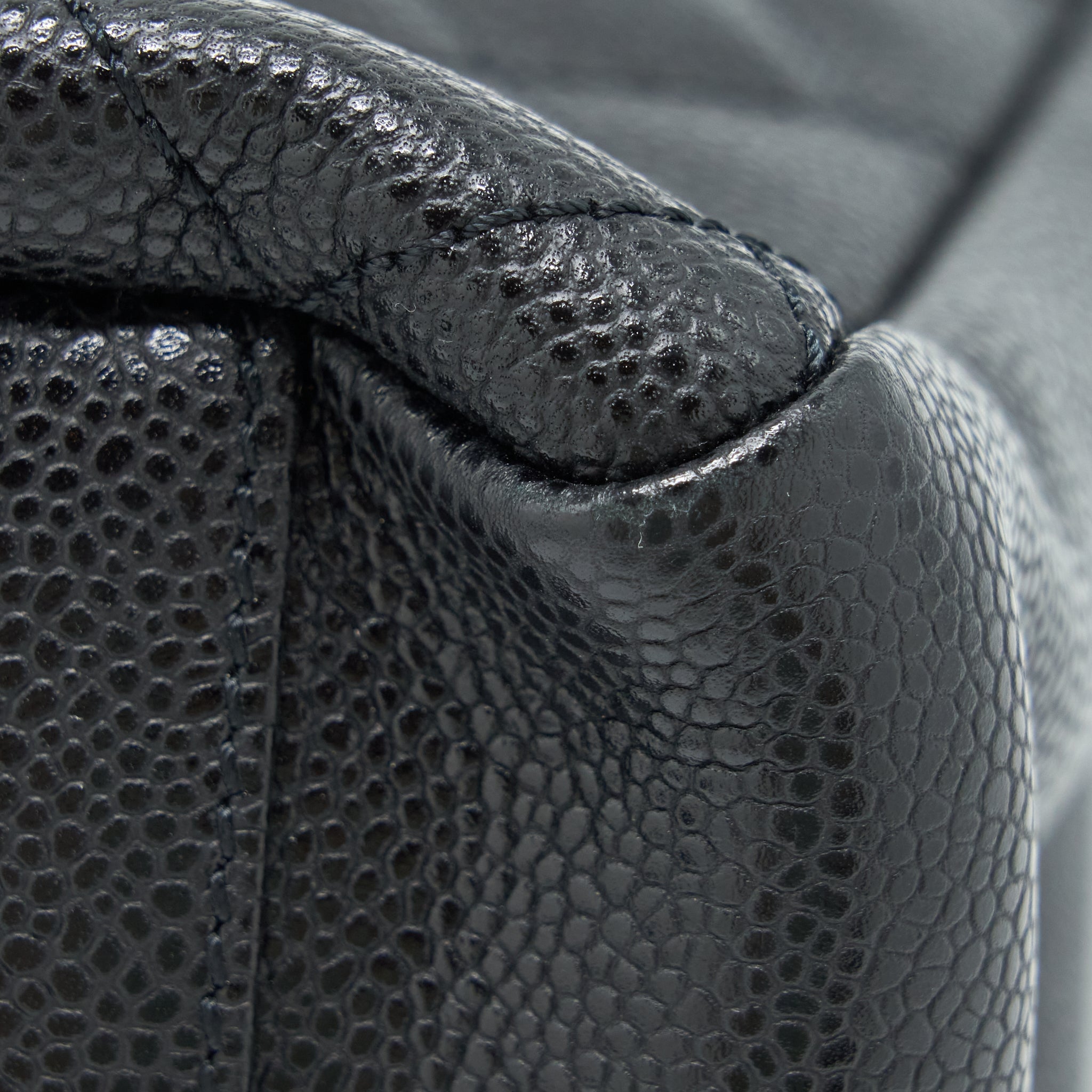 CHANEL GRAND SHOPPING TOTE BAG CAVIAR BLACK GHW