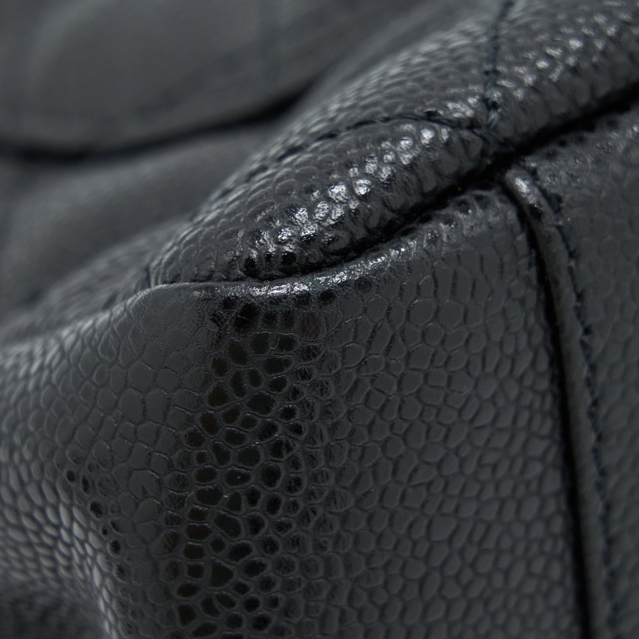 CHANEL GRAND SHOPPING TOTE BAG CAVIAR BLACK GHW