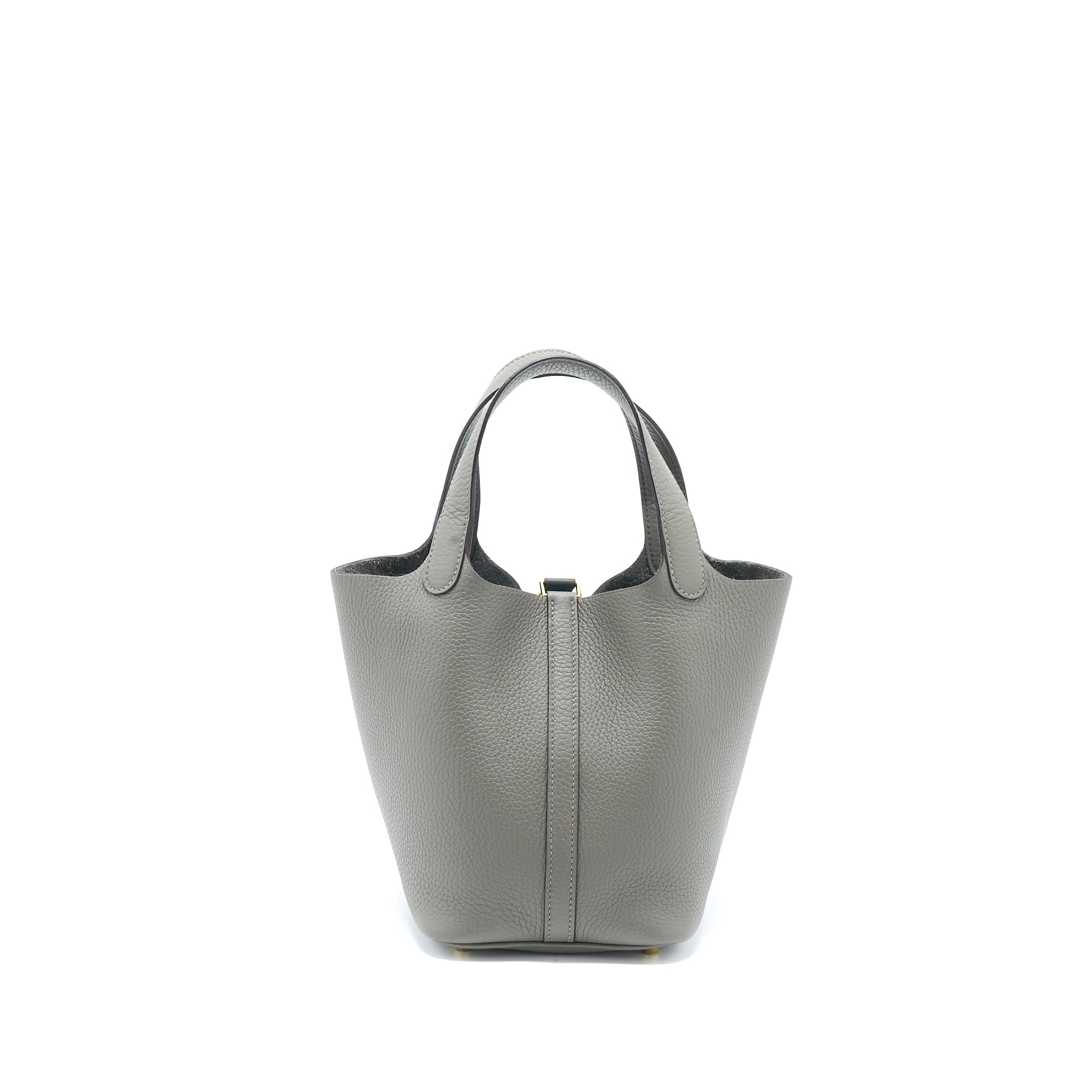 HERMES PICOTIN 18 LOCK BAG CLEMENCE 0L GRIS MEYER GHW