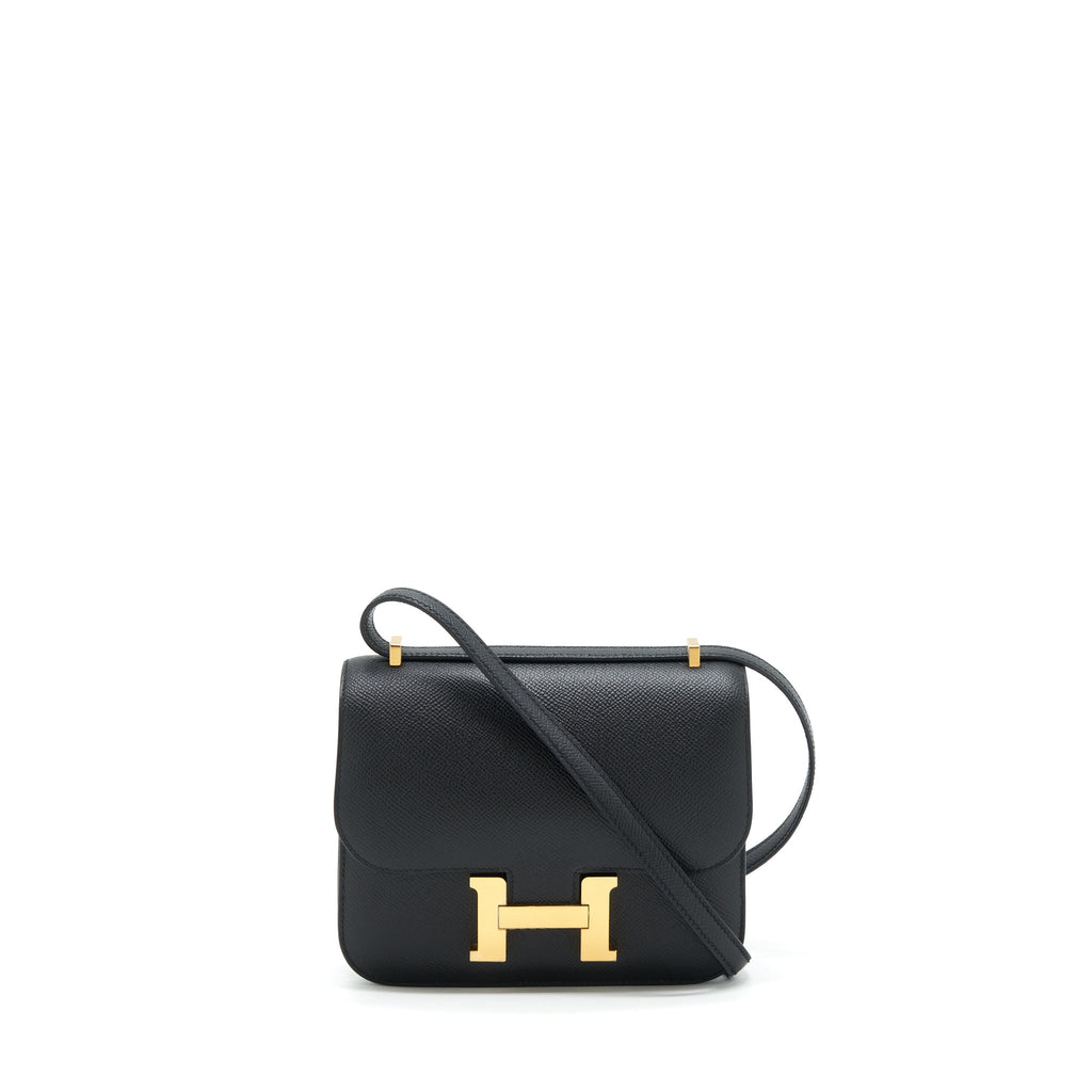HERMES MINI CONSTANCE EPSOM BLACK GHW