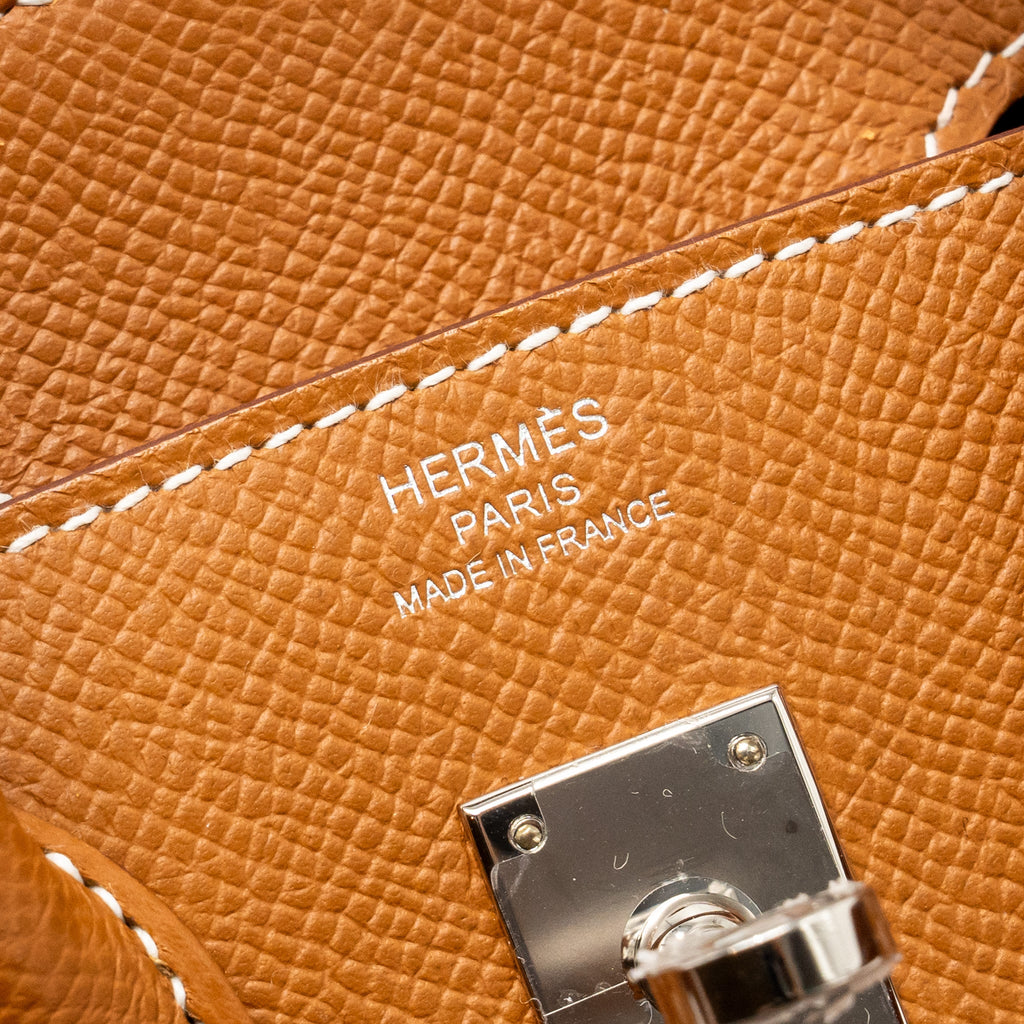 HERMES BIRKIN 25 SELLIER EPSOM GOLD SHW