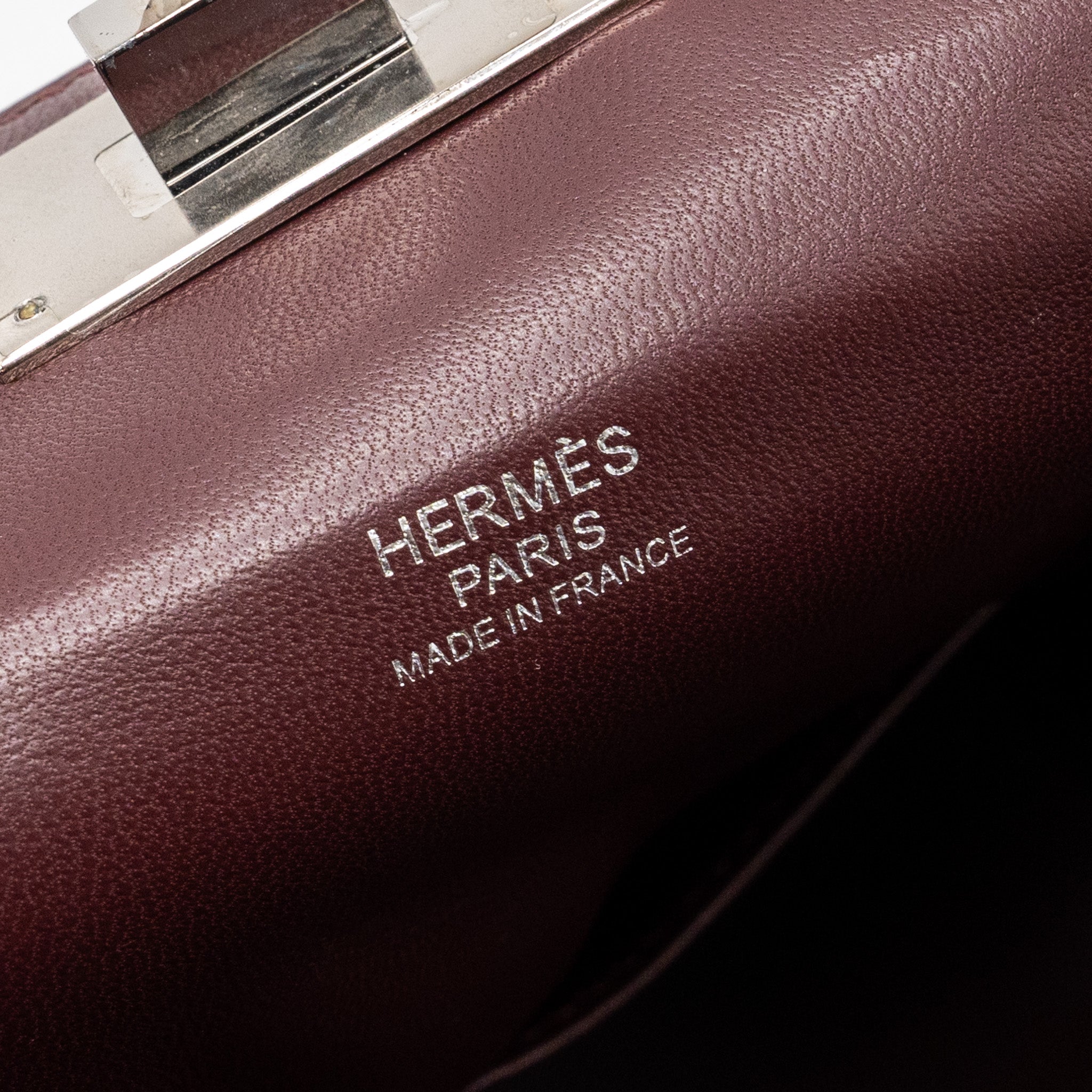 HERMES TOOLBOX 20 EVERCOLOR ORANGE POPPY / BORDEAUX SHW