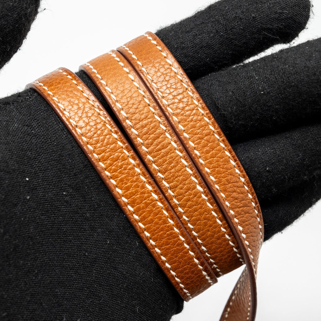 HERMES MINI ROULIS BARENIA FAUBOURG 34 FAUVE SHW