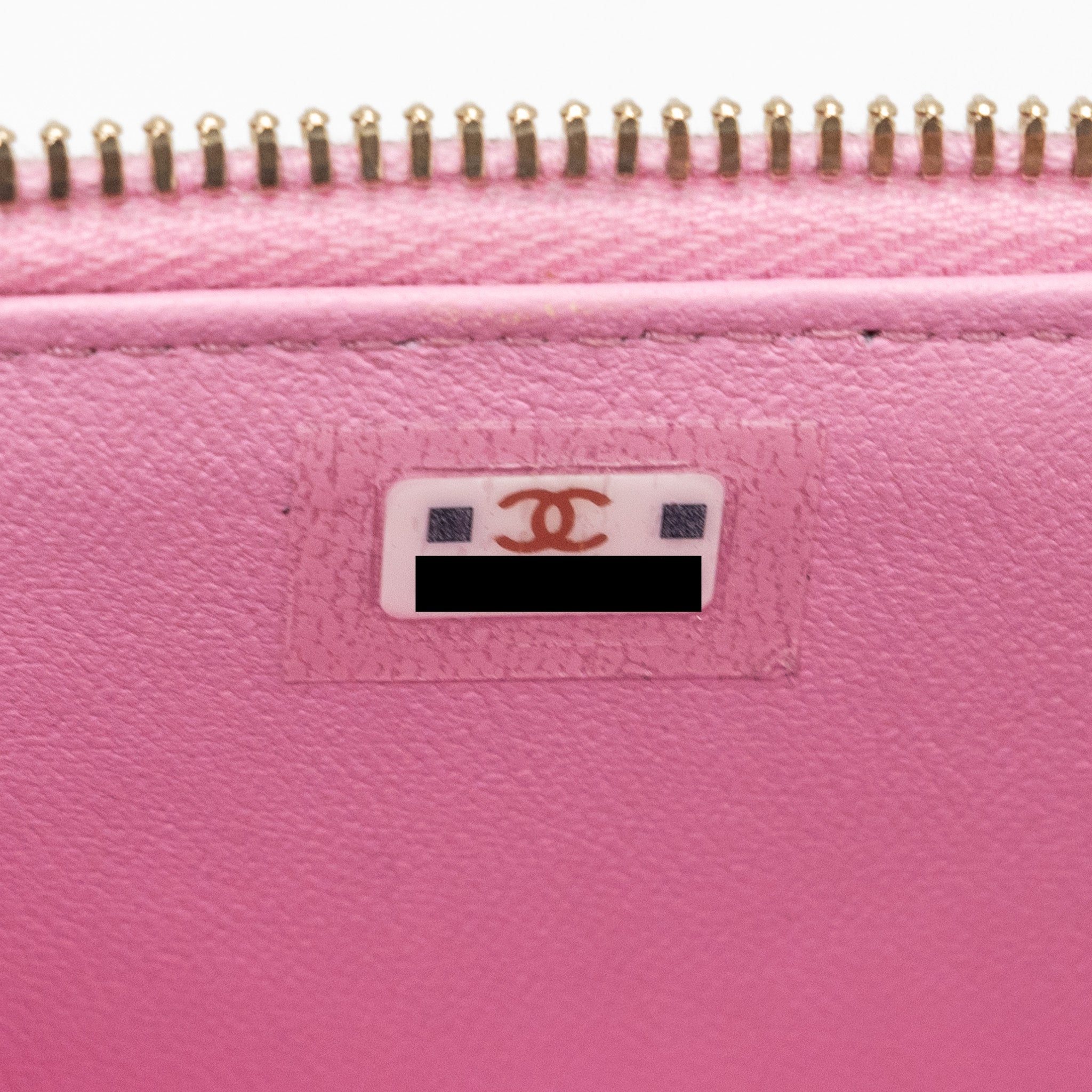 CHANEL MINI VANITY WITH CHAIN CAVIAR LIGHT PINK GHW (MICROCHIP)