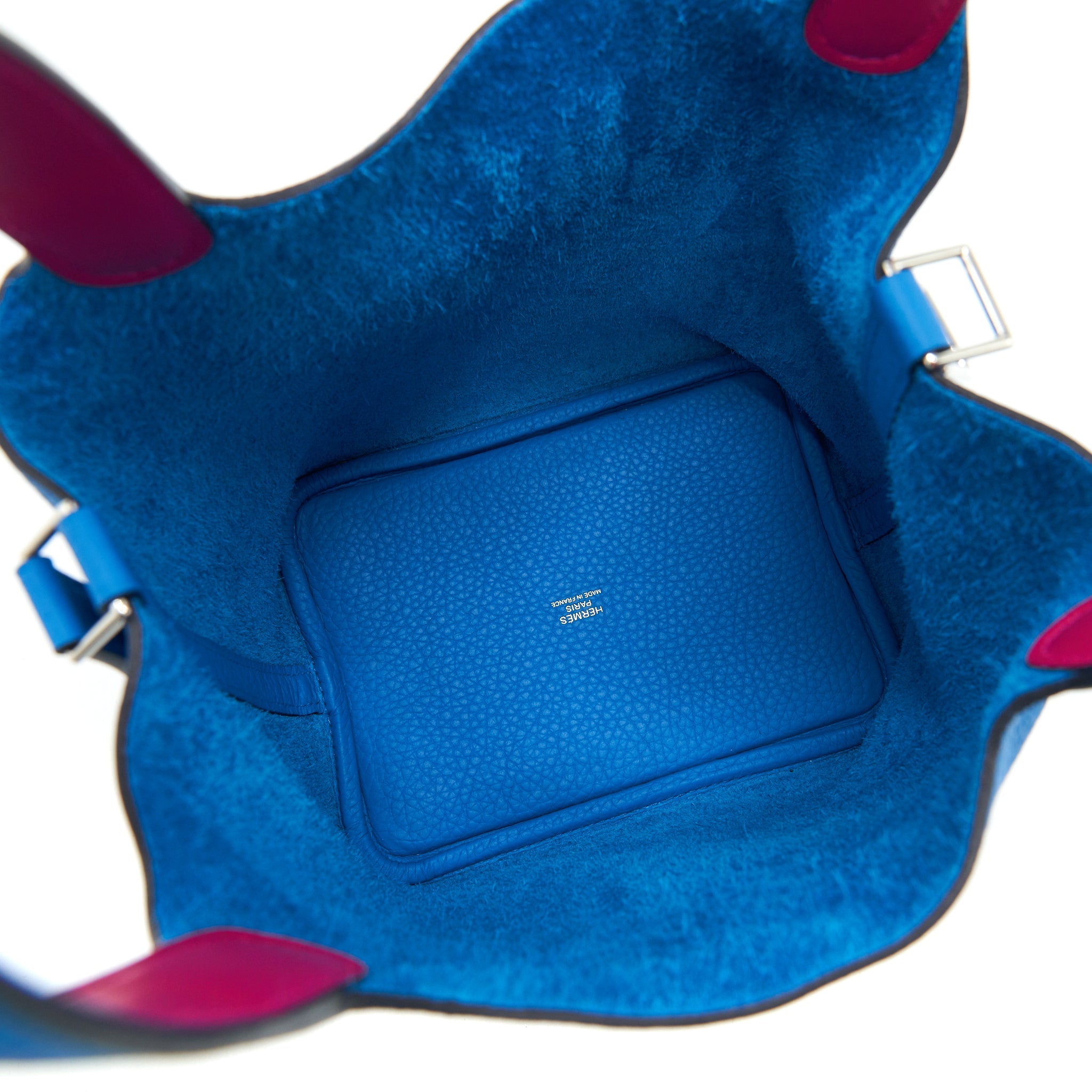 HERMES PICOTIN 18 BLEU FRIDA/ ROSE MEXICO IN SHW