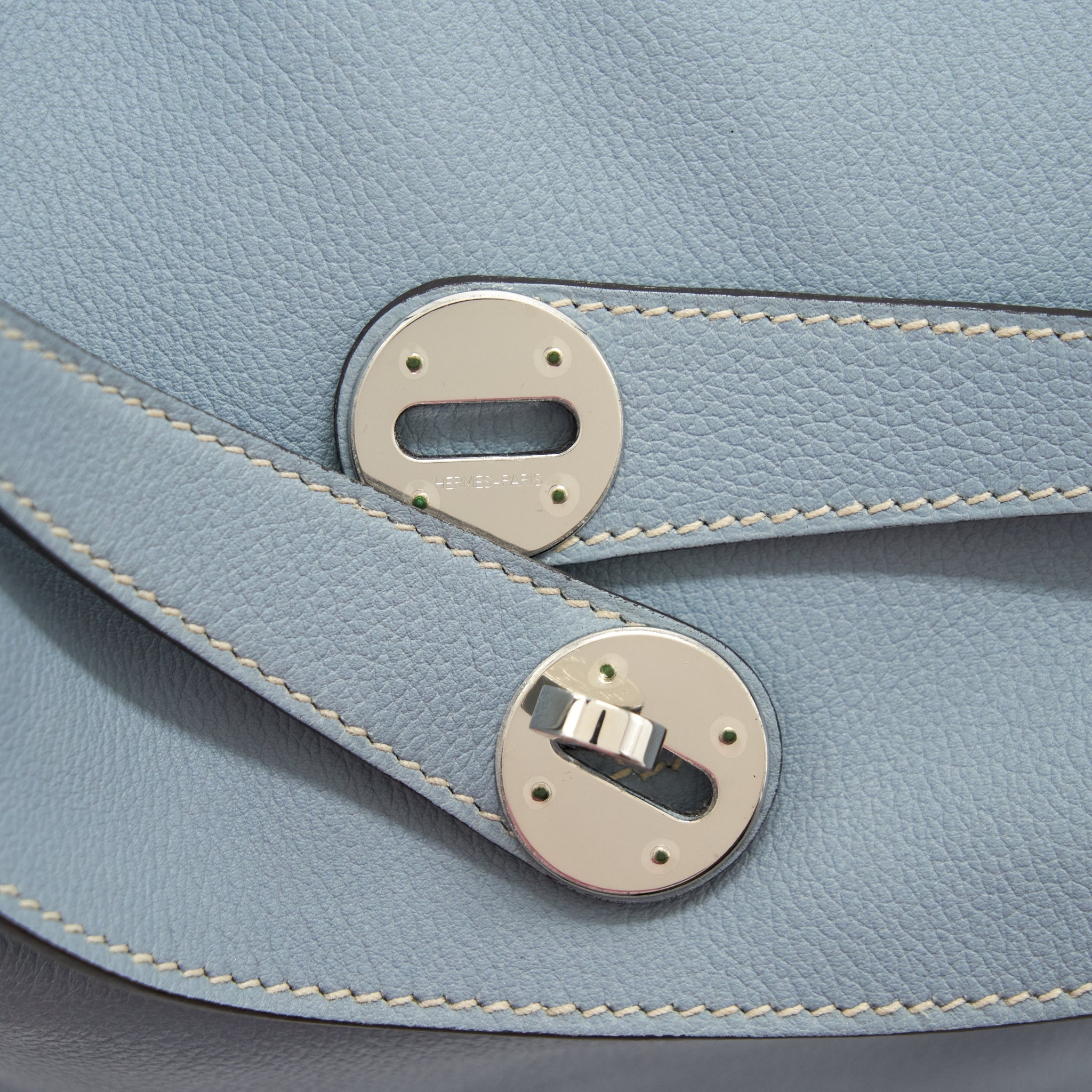 HERMES LINDY 34 EVERCOLOR BLUE LIN SHW