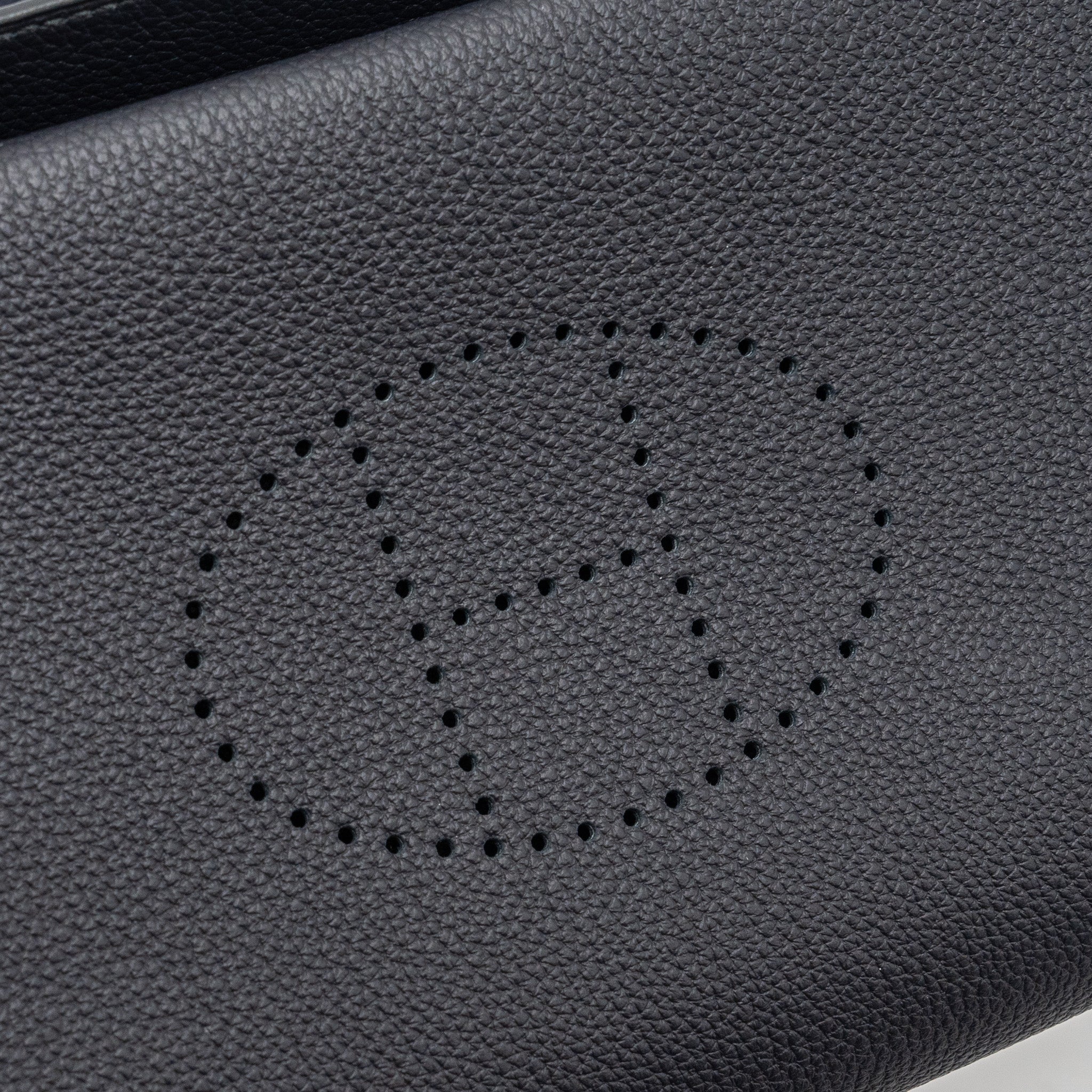 HERMES VIDEPOCHES TOGO BLACK WITH MULTICOLOUR STRAP SHW