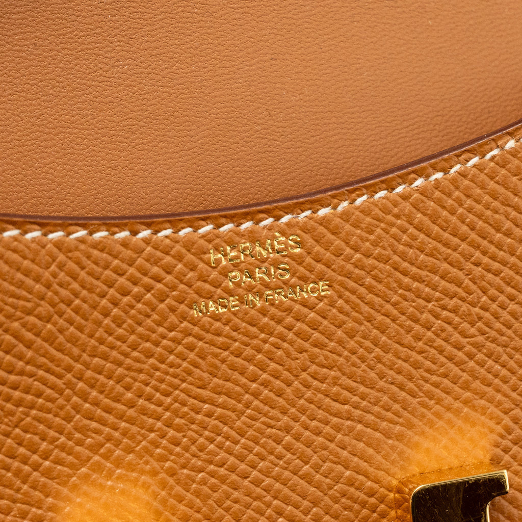 HERMES CONSTANCE SLIM EPSOM GOLD GHW