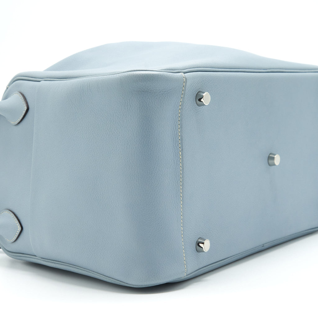 HERMES LINDY 34 EVERCOLOR BLUE LIN SHW