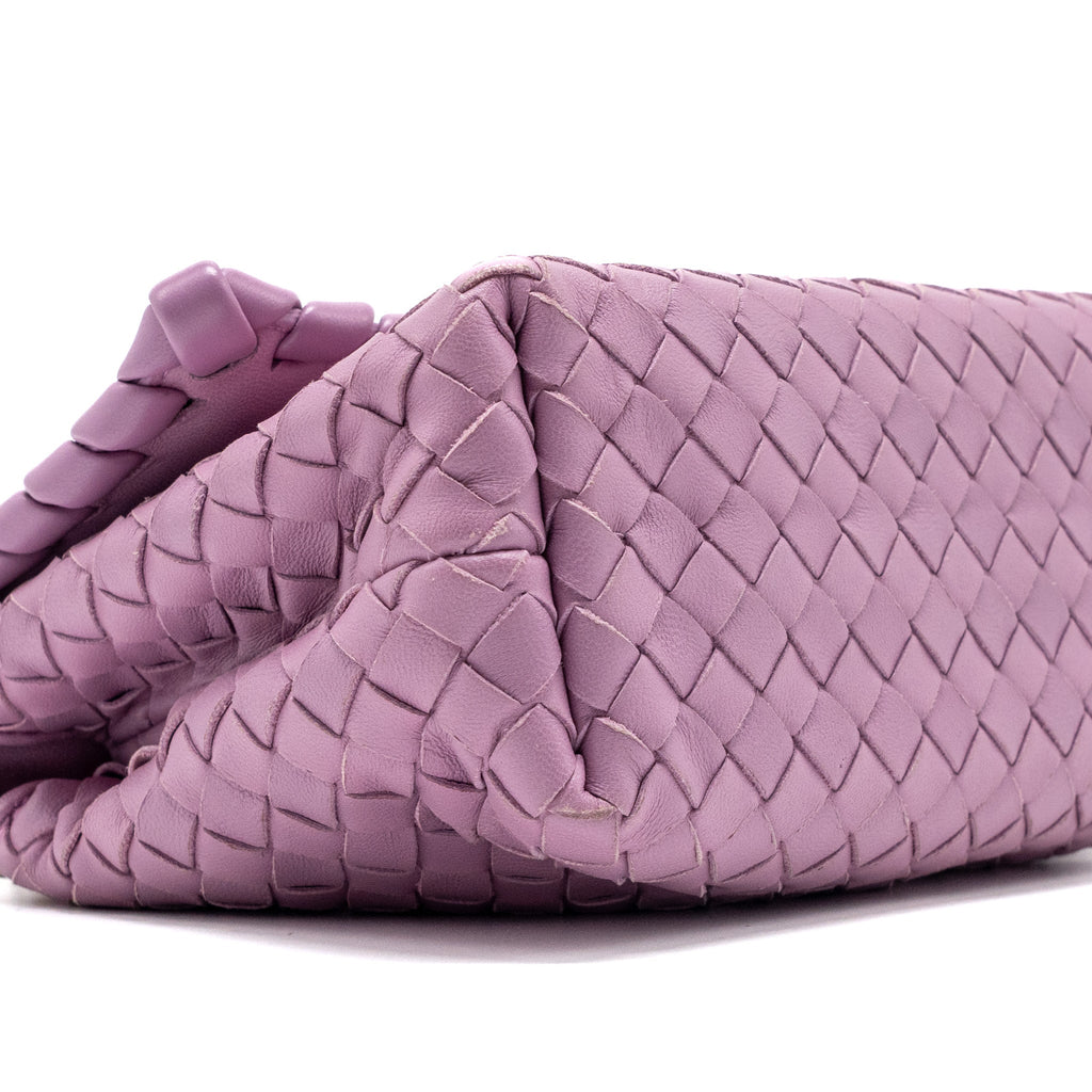 BOTTEGA VENETA OLYMPIA BAG LEATHER LIGHT PURPLE GHW