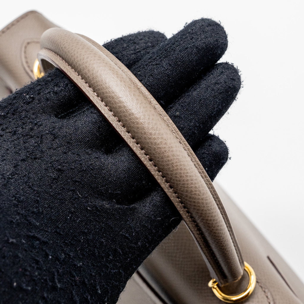 HERMES KELLY 25 EPSOM 8F GRIS ETAIN GHW