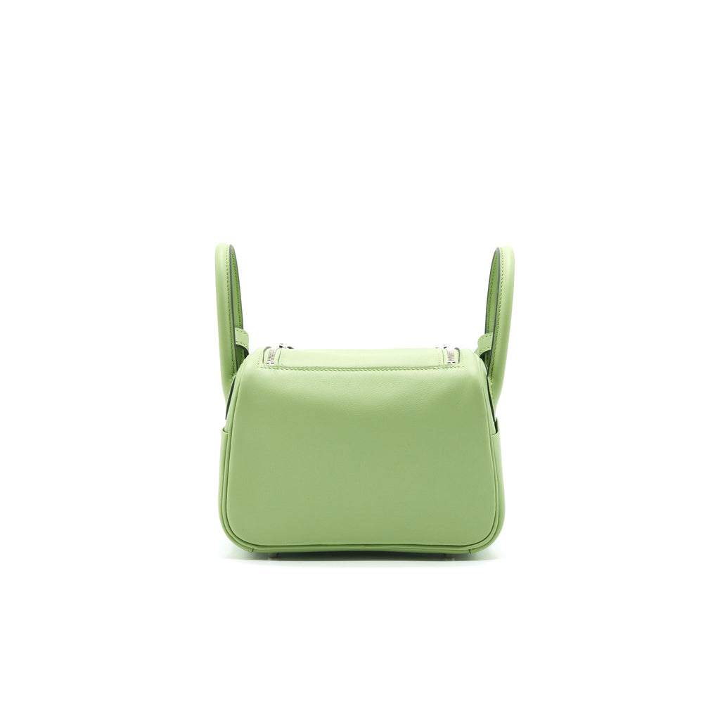 HERMES MINI LINDY VERT CRIQUET SHW