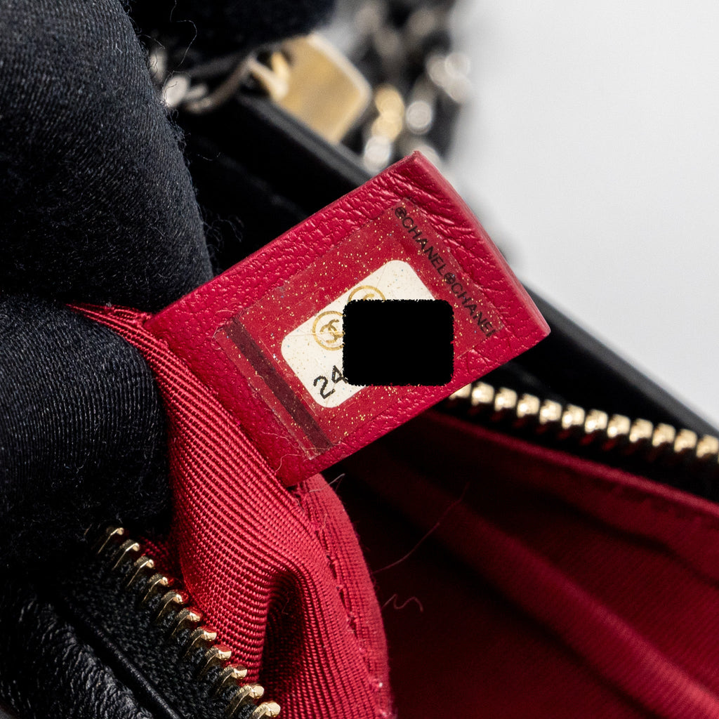 CHANEL SMALL GABRIELLE HOBO BAG CALFSKIN BLACK MULTICOLOUR HARDWARE