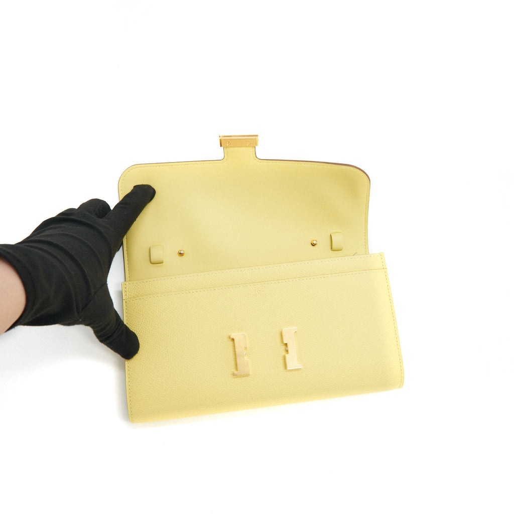 HERMES CONSTANCE TO GO JAUNE POUSSIN GHW