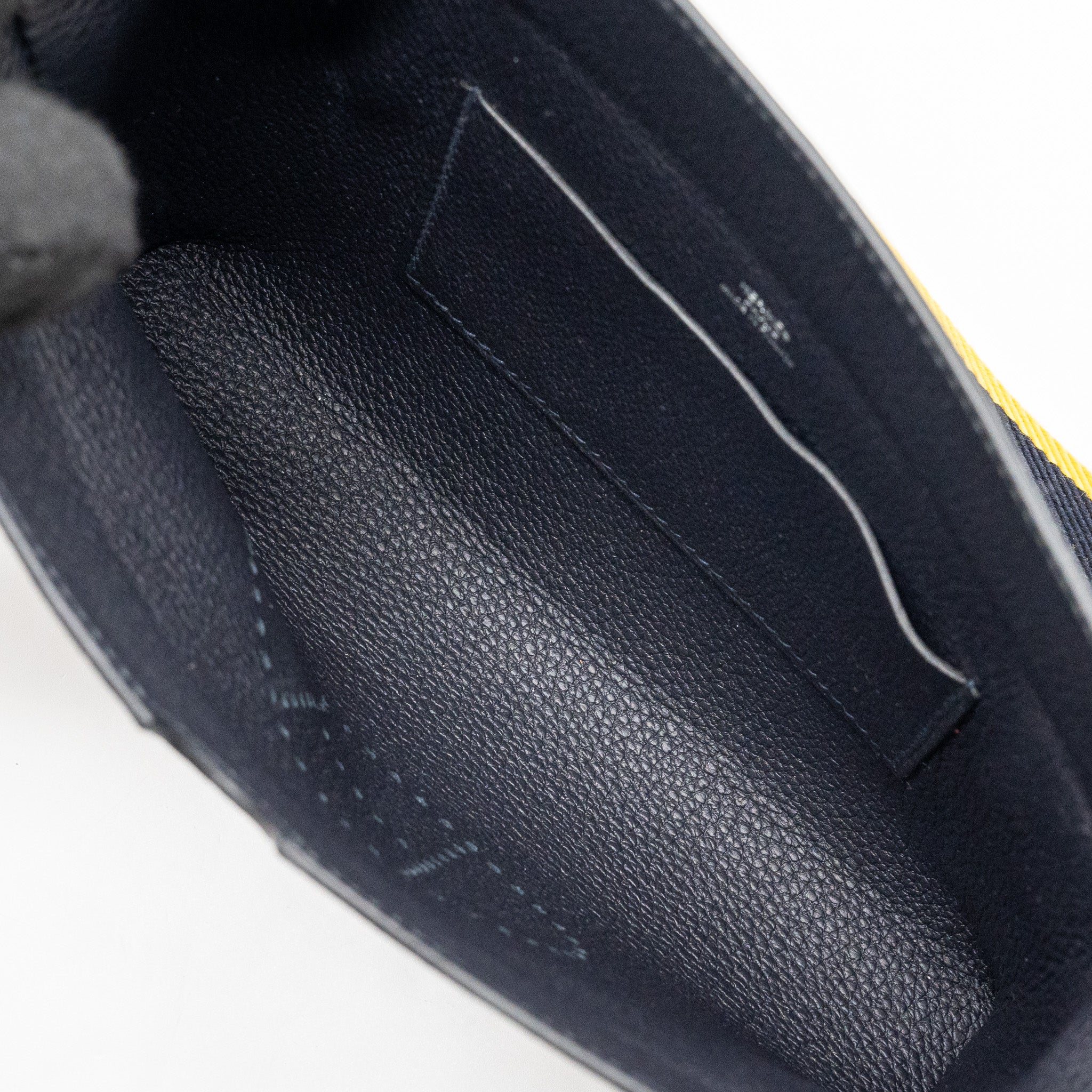 HERMES VIDEPOCHES TOGO BLACK WITH MULTICOLOUR STRAP SHW