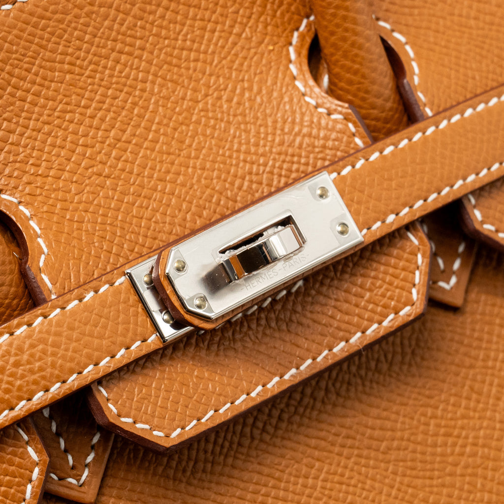 HERMES BIRKIN 25 SELLIER EPSOM GOLD SHW