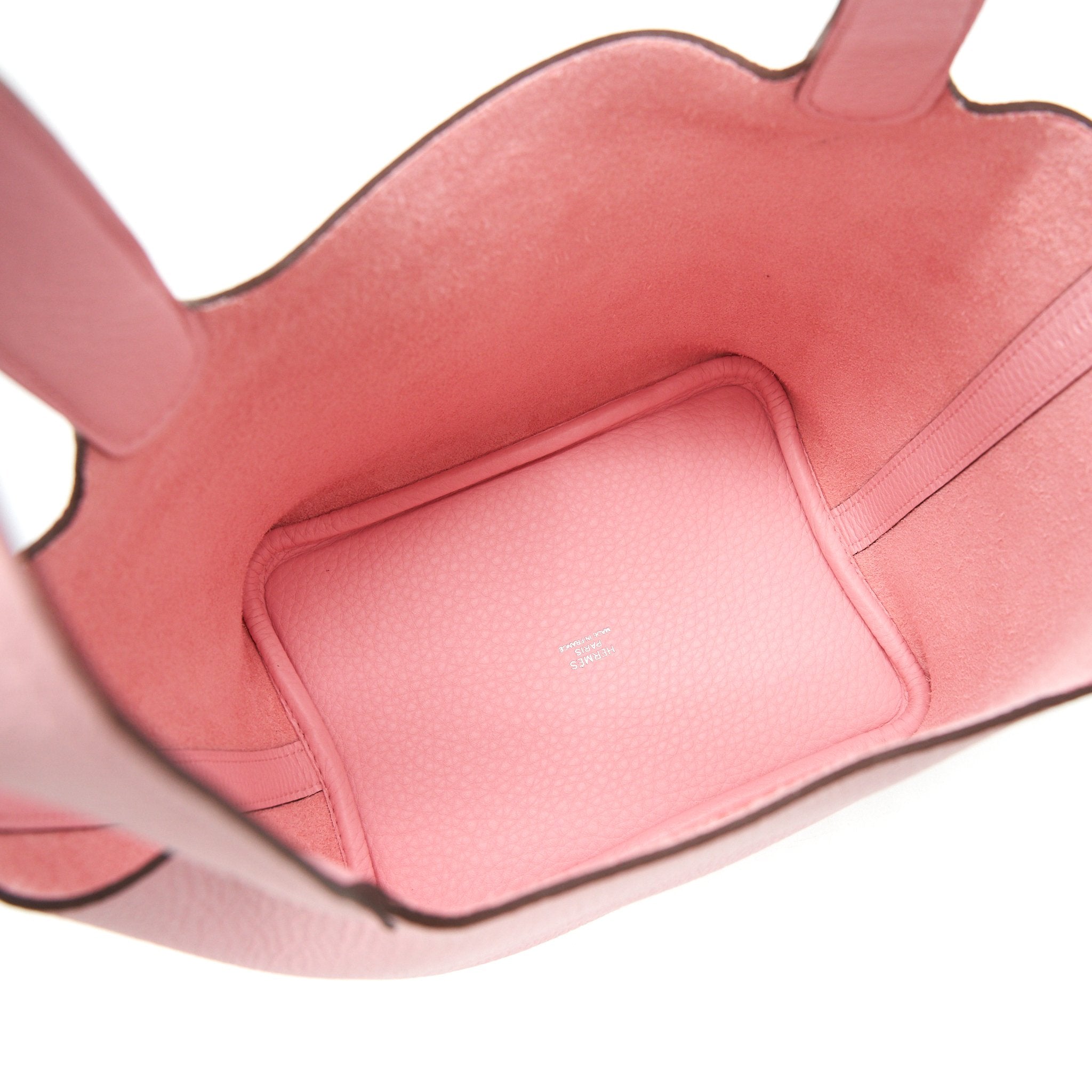 HERMES PICOTIN 18 LOCK BAG ROSE SAKURA SHW