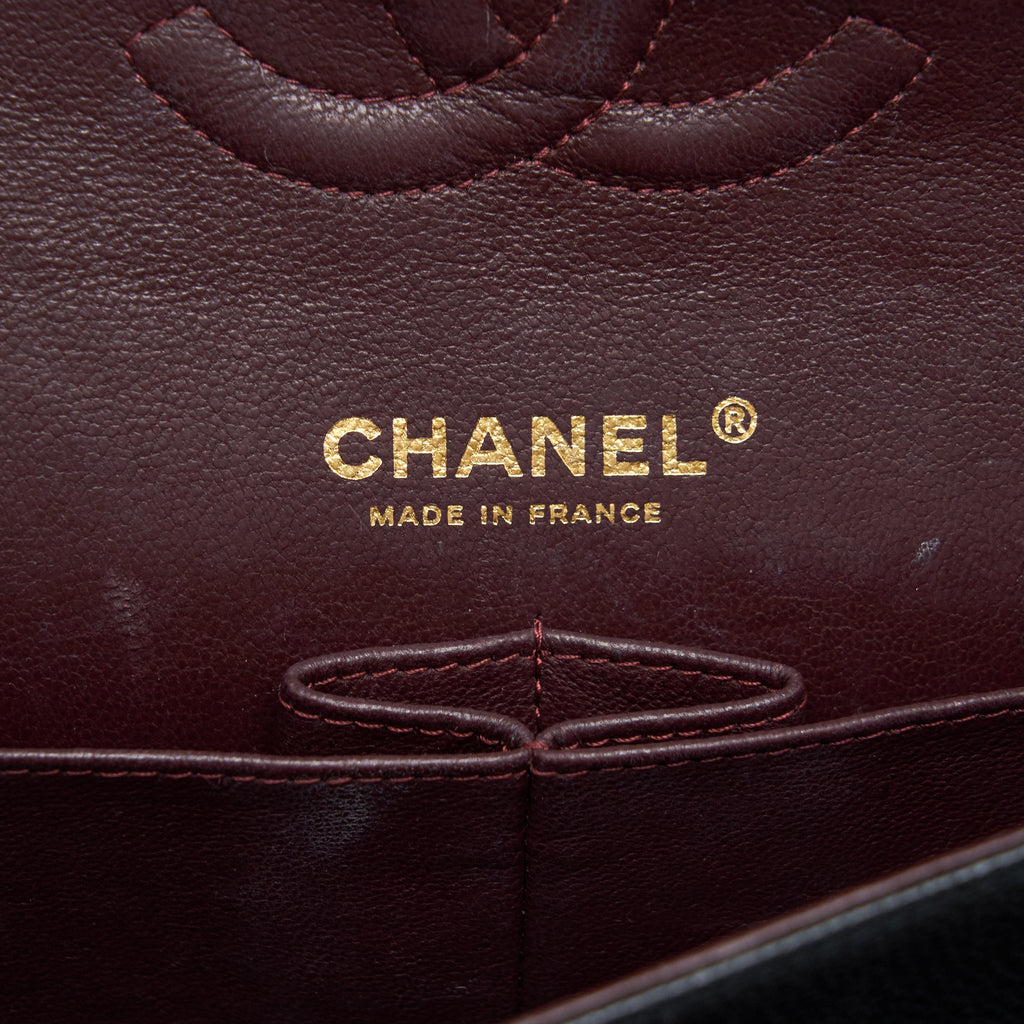 CHANEL MEDIUM CLASSIC DOUBLE FLAP BAG CAVIAR BLACK GHW