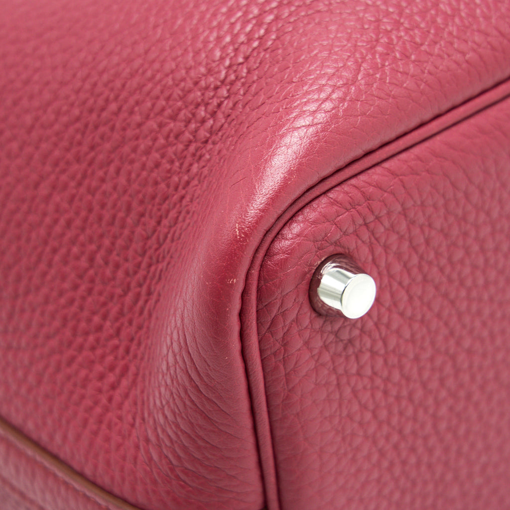 HERMES PICOTIN LOCK 18 DARK RED