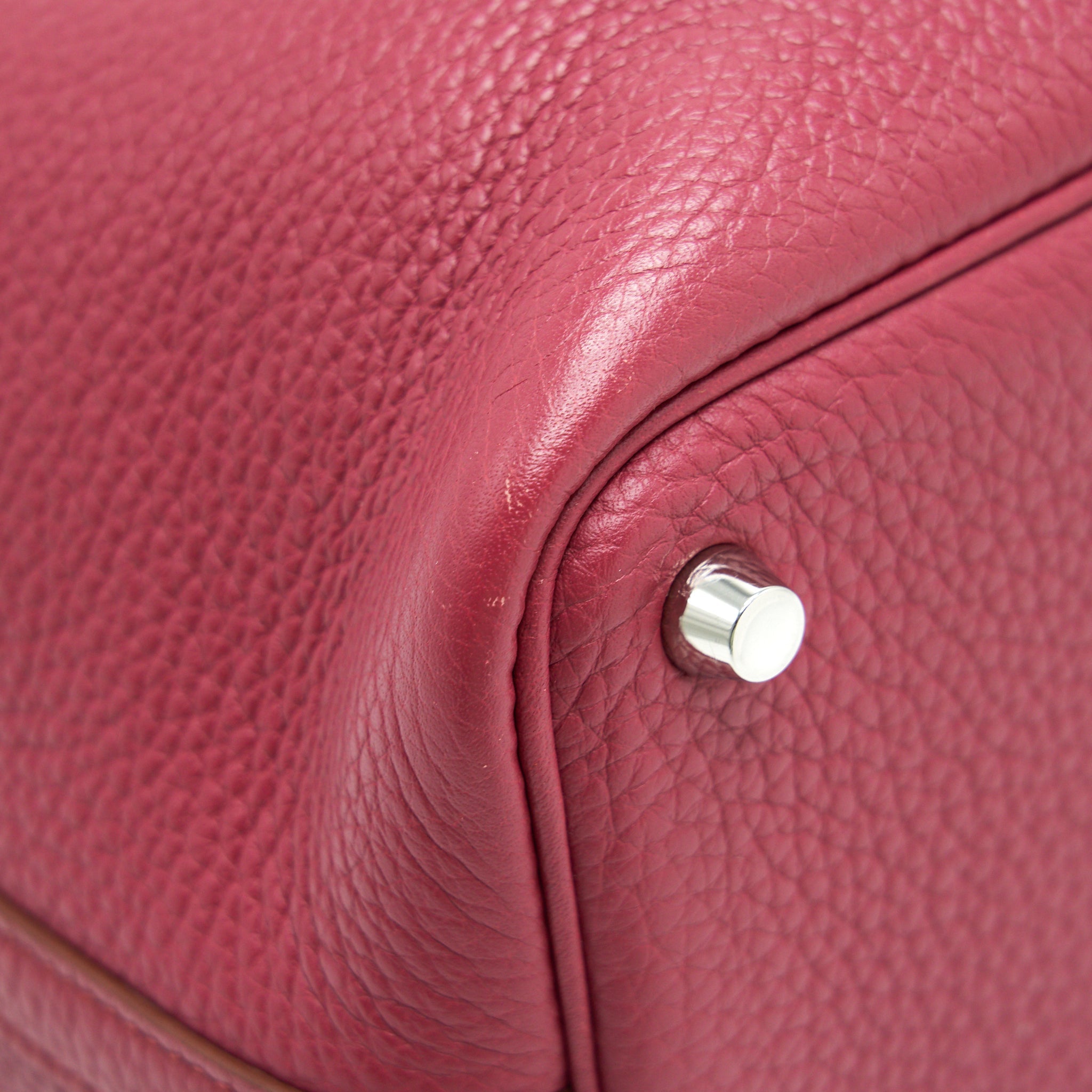 HERMES PICOTIN LOCK 18 DARK RED