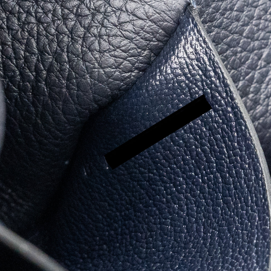 HERMES VIDEPOCHES TOGO BLACK WITH MULTICOLOUR STRAP SHW