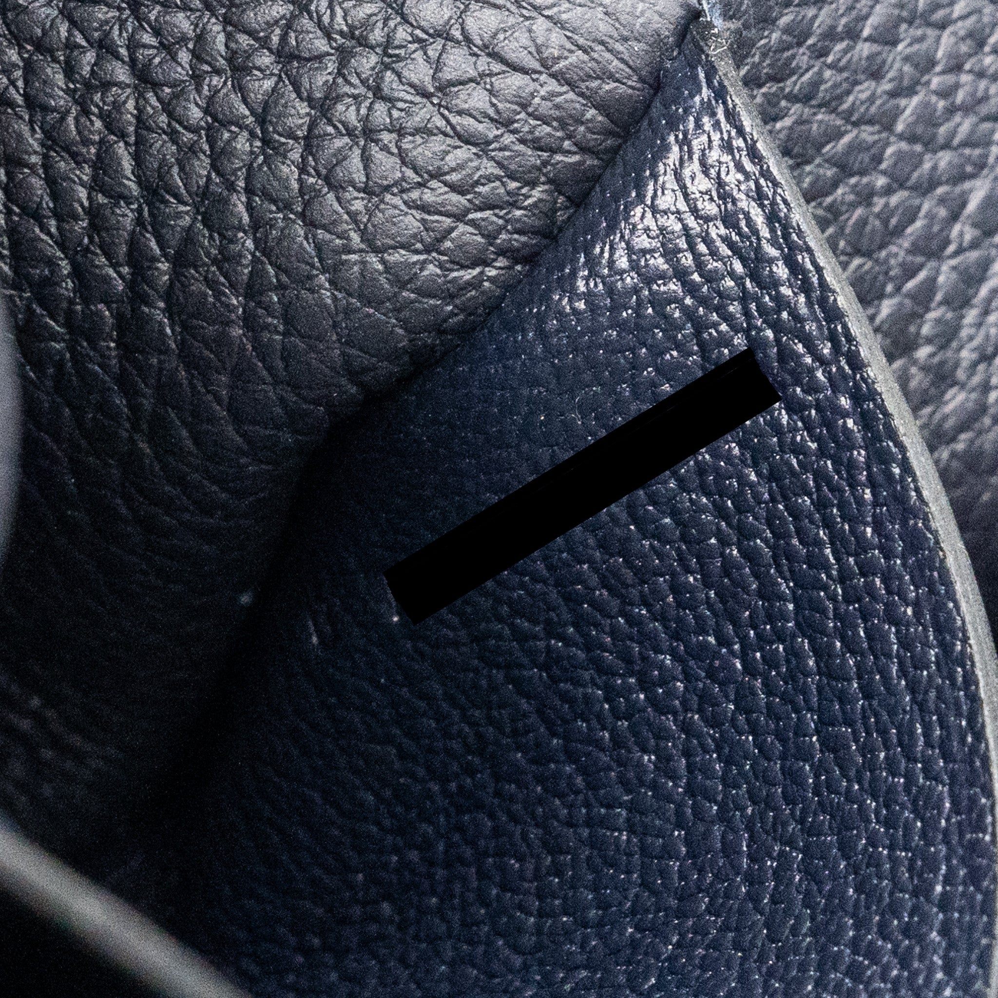 HERMES VIDEPOCHES TOGO BLACK WITH MULTICOLOUR STRAP SHW