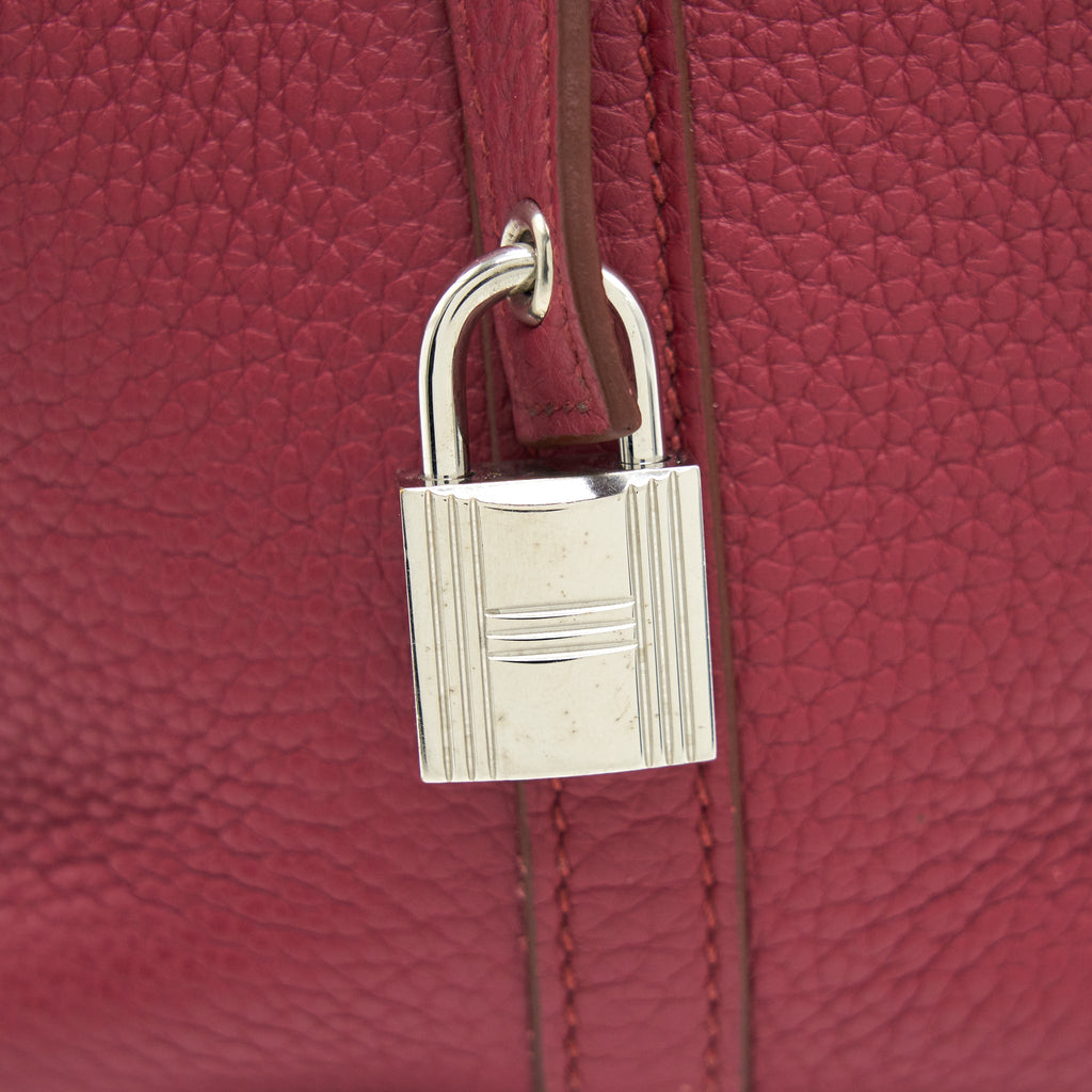 HERMES PICOTIN LOCK 18 DARK RED