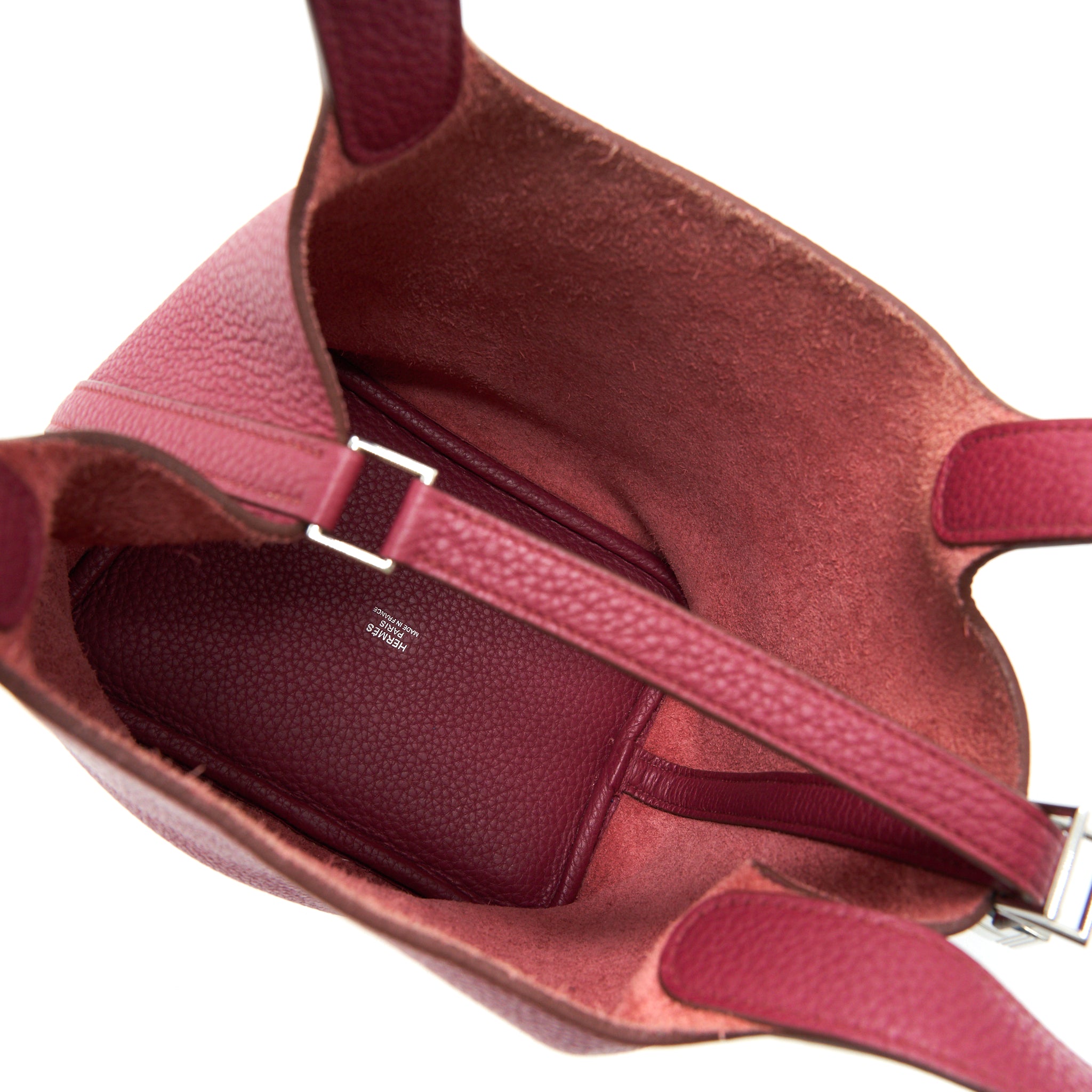 HERMES PICOTIN LOCK 18 DARK RED