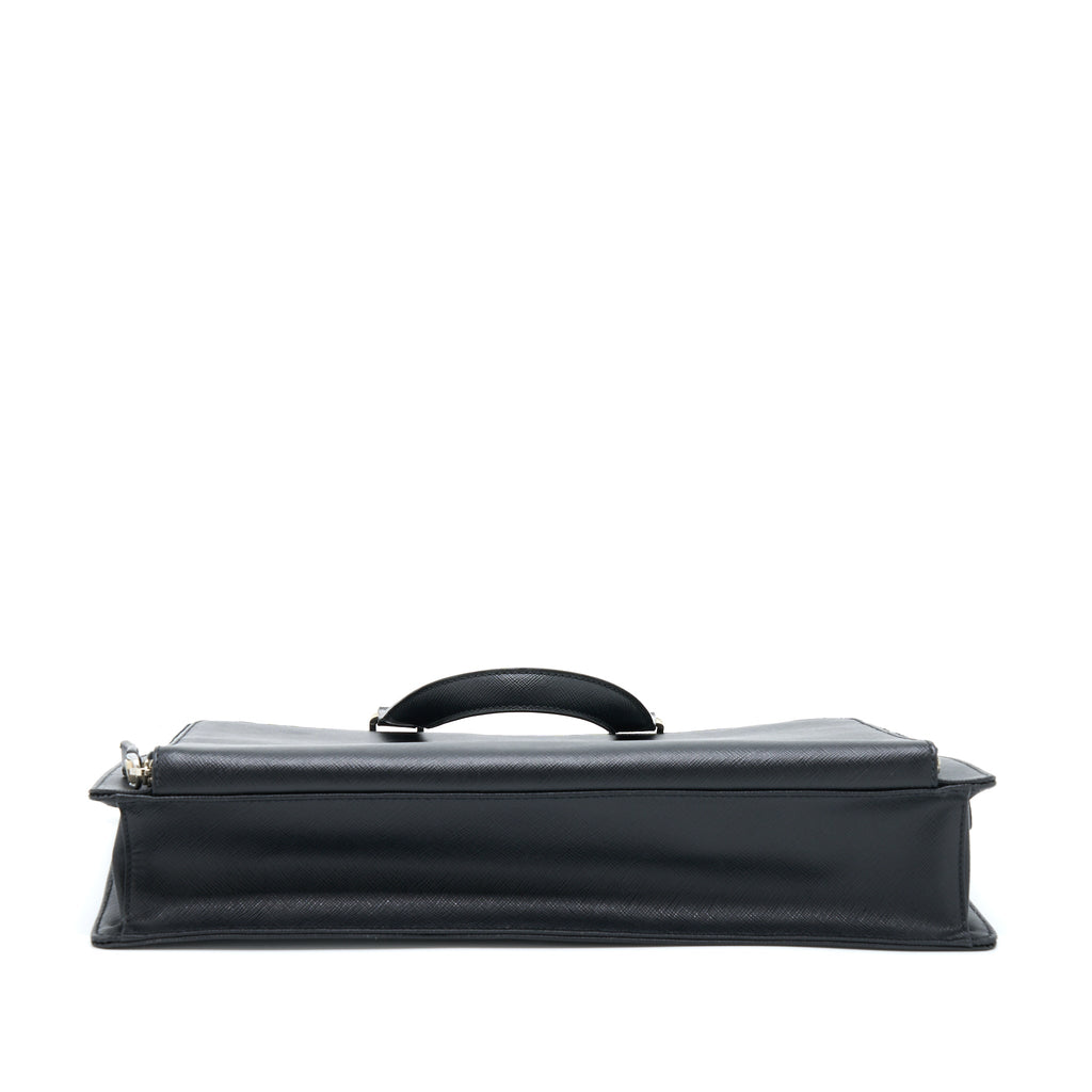 PRADA SAFFIANO BRIEFCASE BLACK SHW