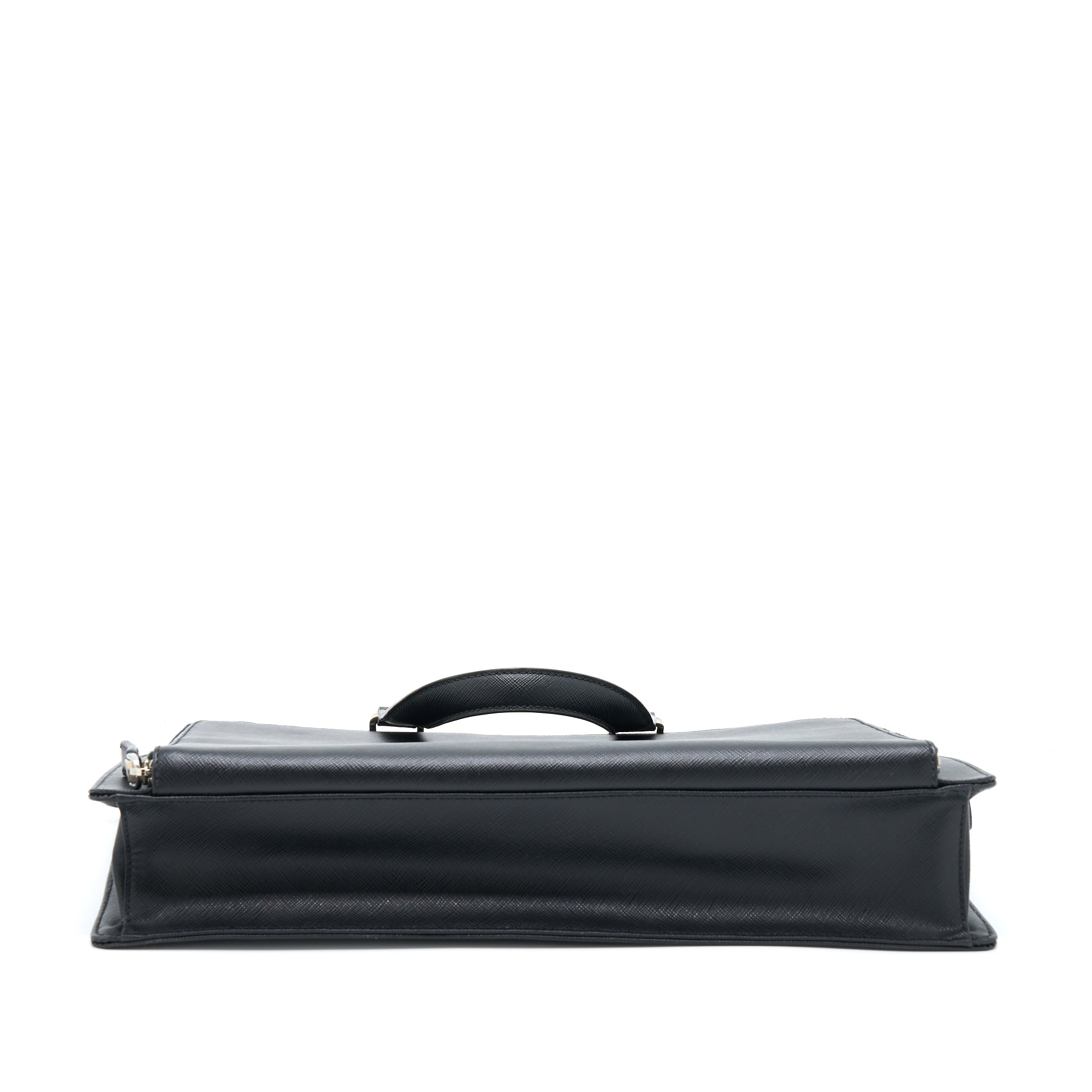 PRADA SAFFIANO BRIEFCASE BLACK SHW