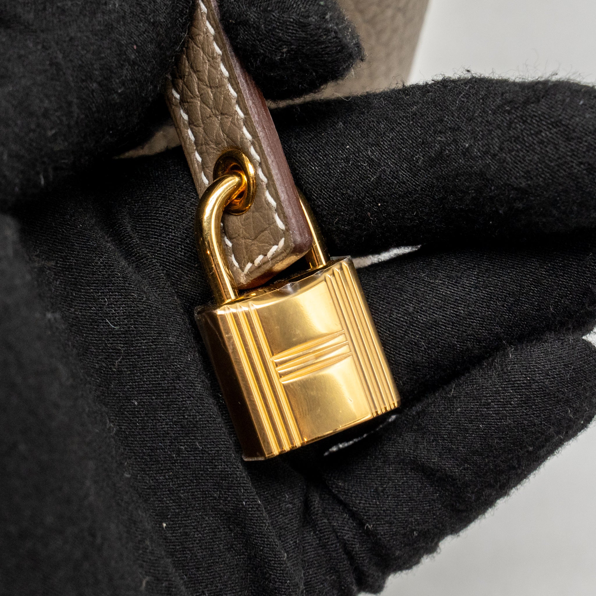 HERMES PICOTIN 18 LOCK BAG CLEMENCE ETOUPE GHW