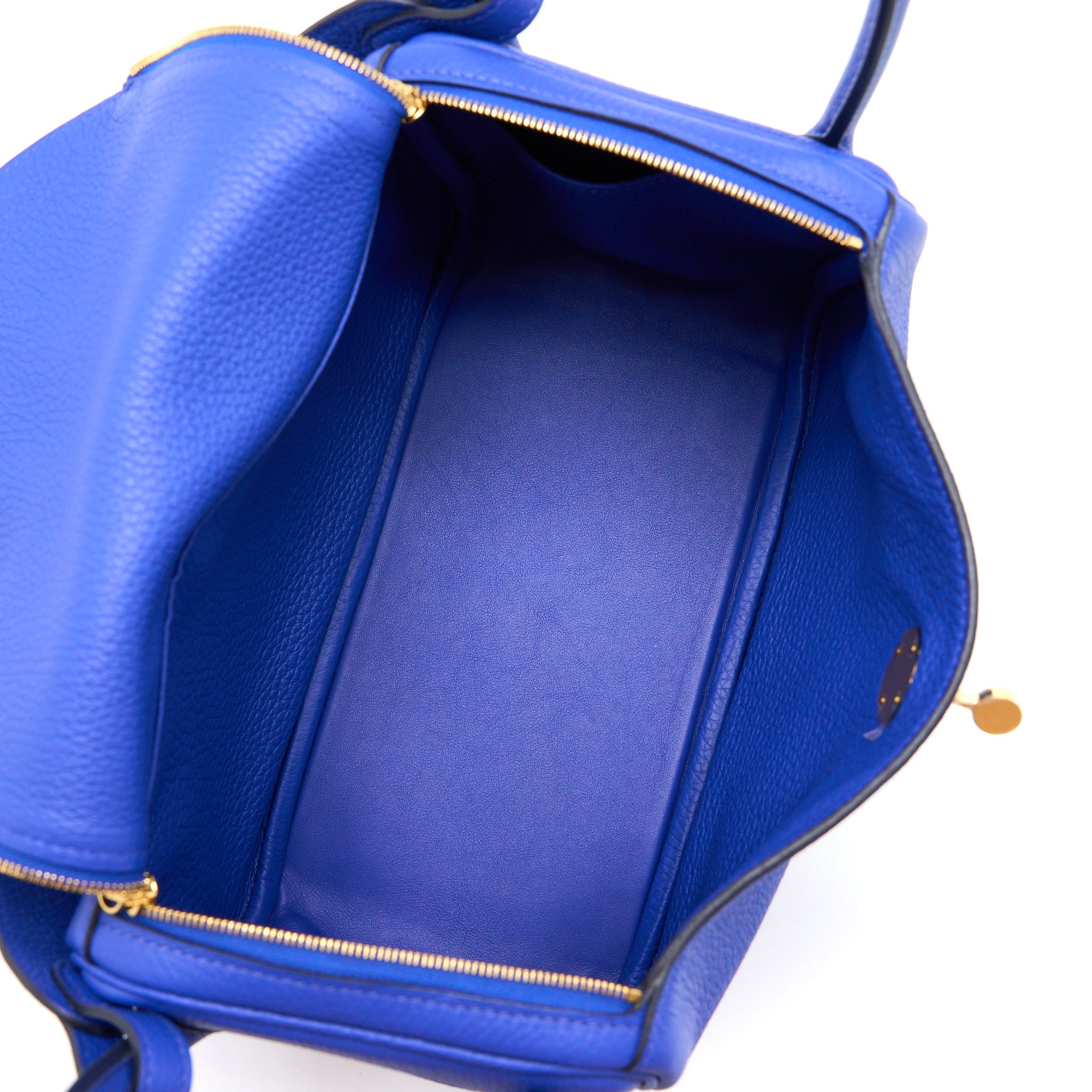 HERMES LINDY 26 CLEMENCE BLUE ROYAL GHW