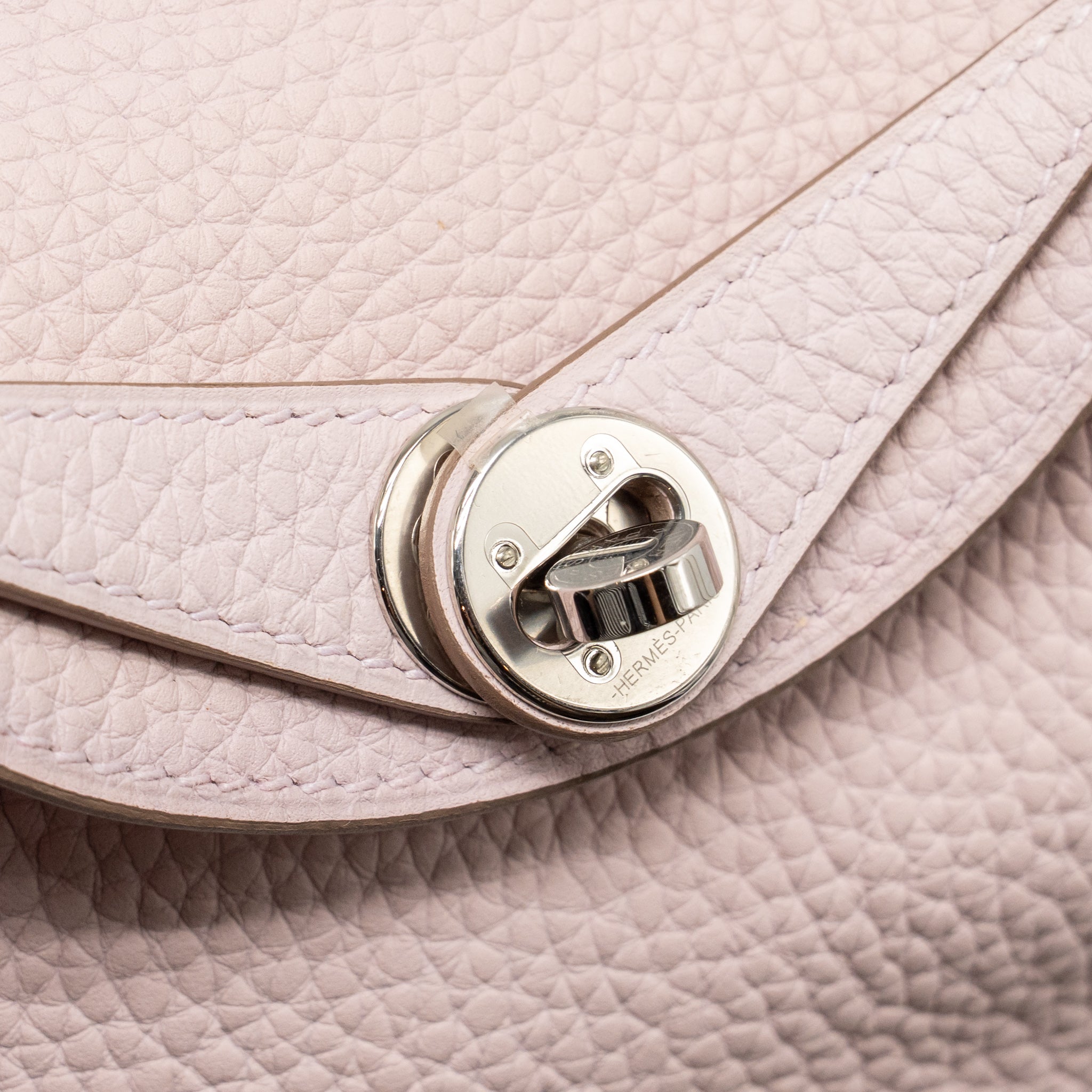 HERMES MINI LINDY CLEMENCE MAUVE PALE SHW
