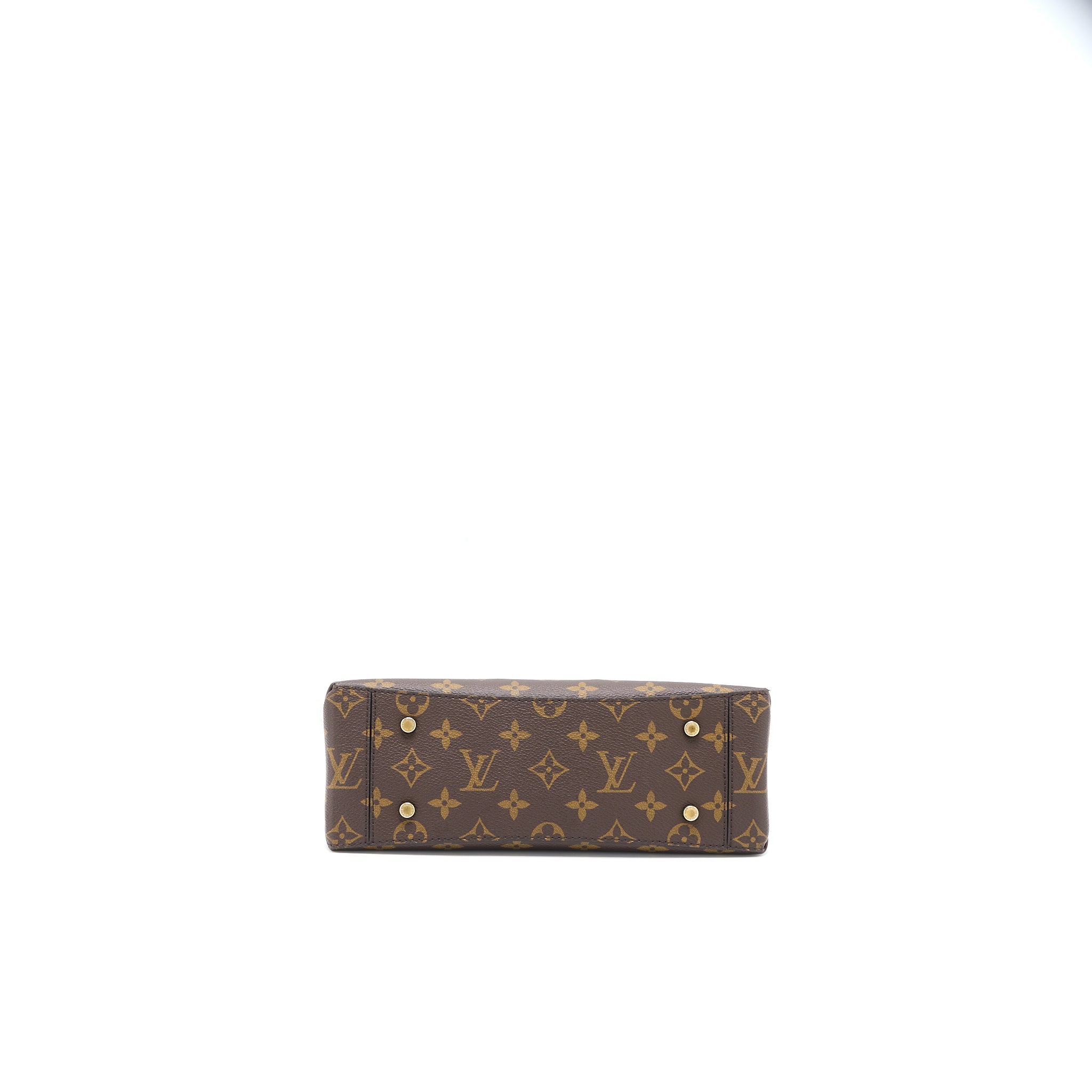 LOUIS VUITTON ONE HANDLE FLAP BAG MM MONOGRAM CANVAS/BLACK GHW