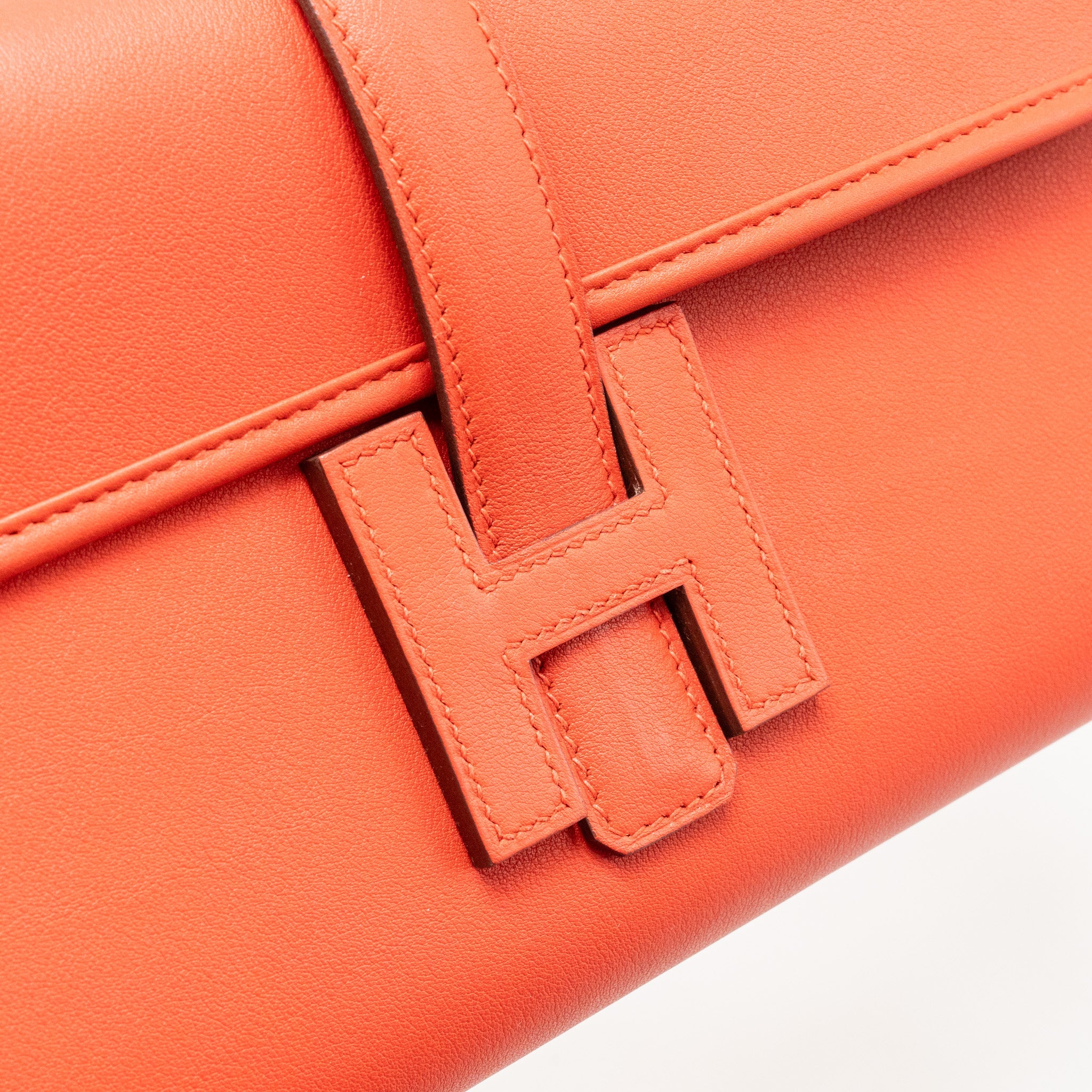 HERMES JIGE ELAN 29 SWIFT LEATHER S5 ROUGE TOMATE