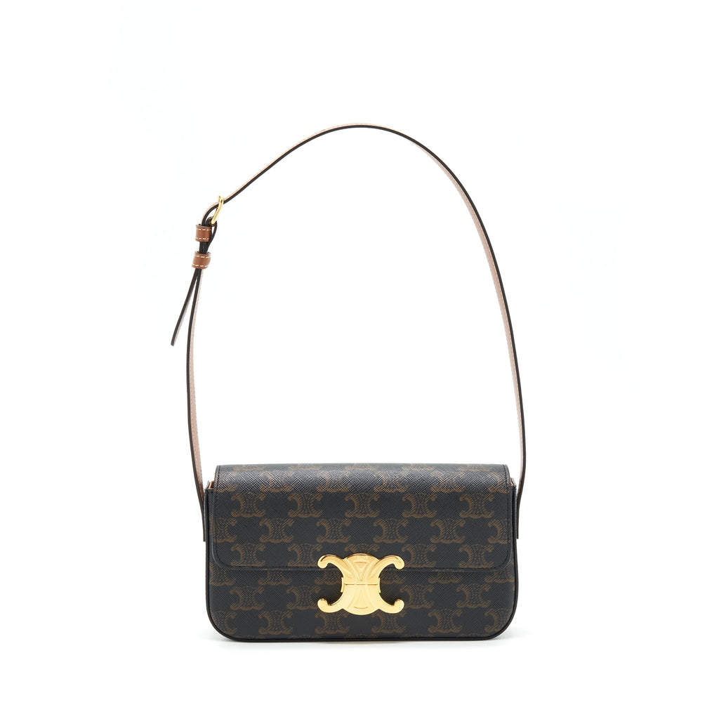 CELINE TRIOMPHE SHOULDER BAG GHW