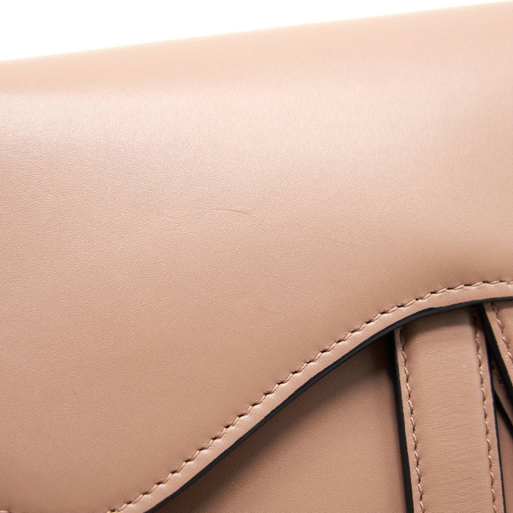 DIOR SADDLE POUCH BELT BAG BEIGE GHW