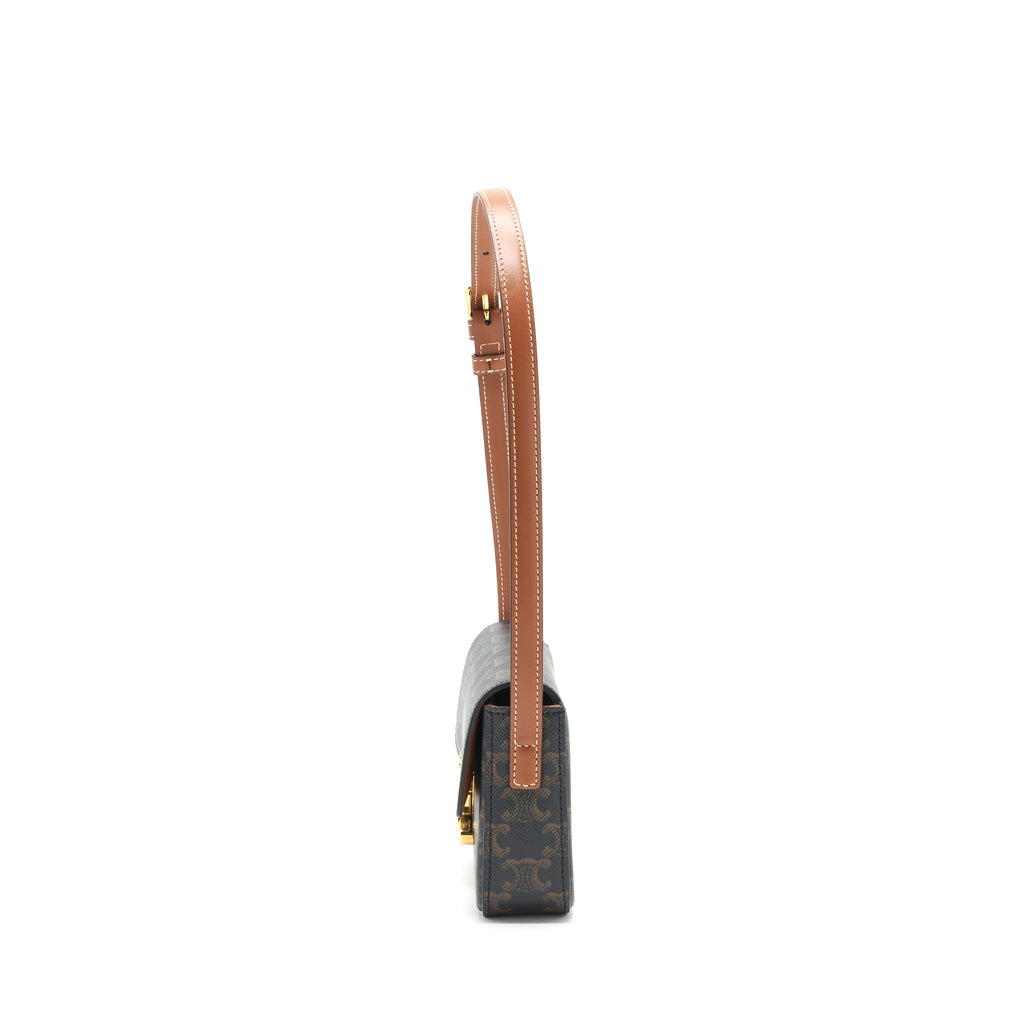 CELINE TRIOMPHE SHOULDER BAG GHW