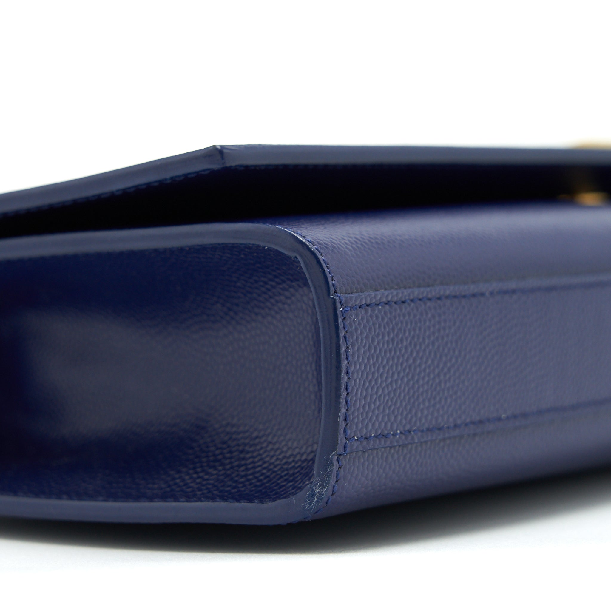 SAINT LAURENT/ YSL CLUTCH CAVIAR BLUE GHW