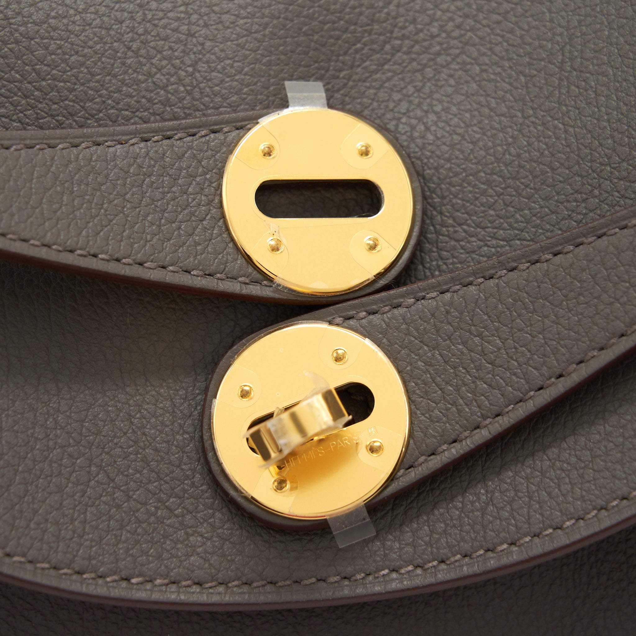 HERMES LINDY 26 EVERCOLOR 8F GRIS ETAIN GHW