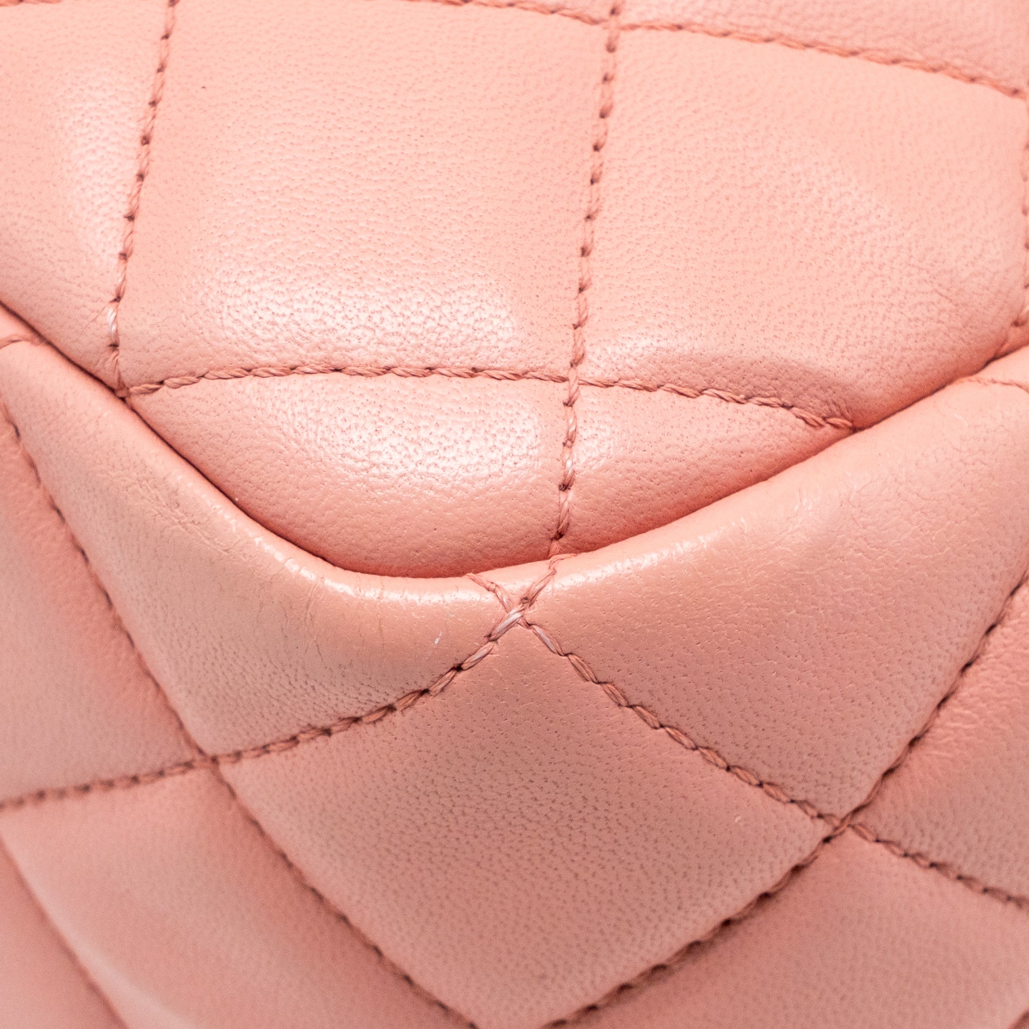 CHANEL CC CAMERA CASE WITH CHAIN LAMBSKIN PINK SHW